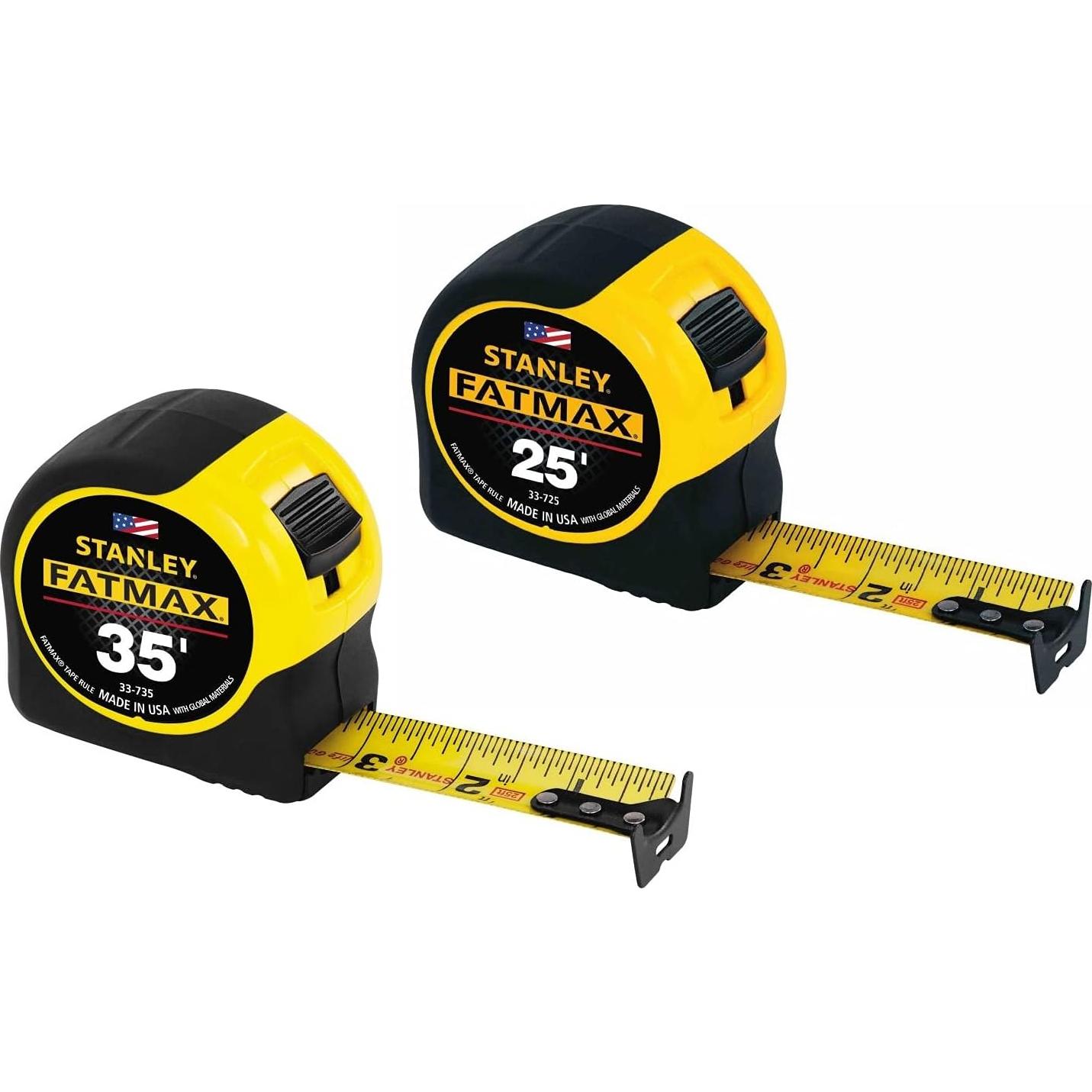 Cinta Métrica Stanley Fatmax 25m Amarillo Resistente