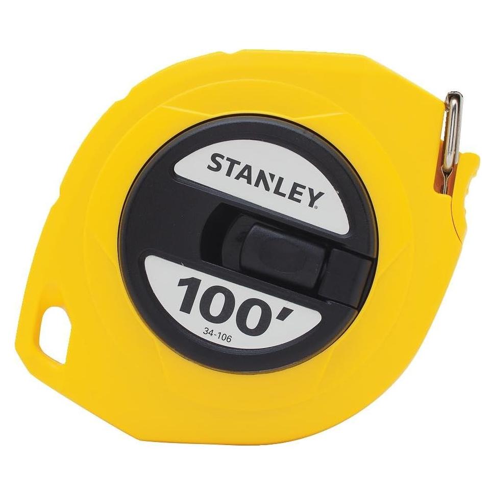 Tape Measure, 3/8-Inch Graduations, 100-Foot, Yellow (34-106)