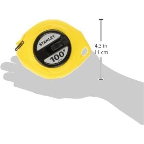 Tape Measure, 3/8-Inch Graduations, 100-Foot, Yellow (34-106)