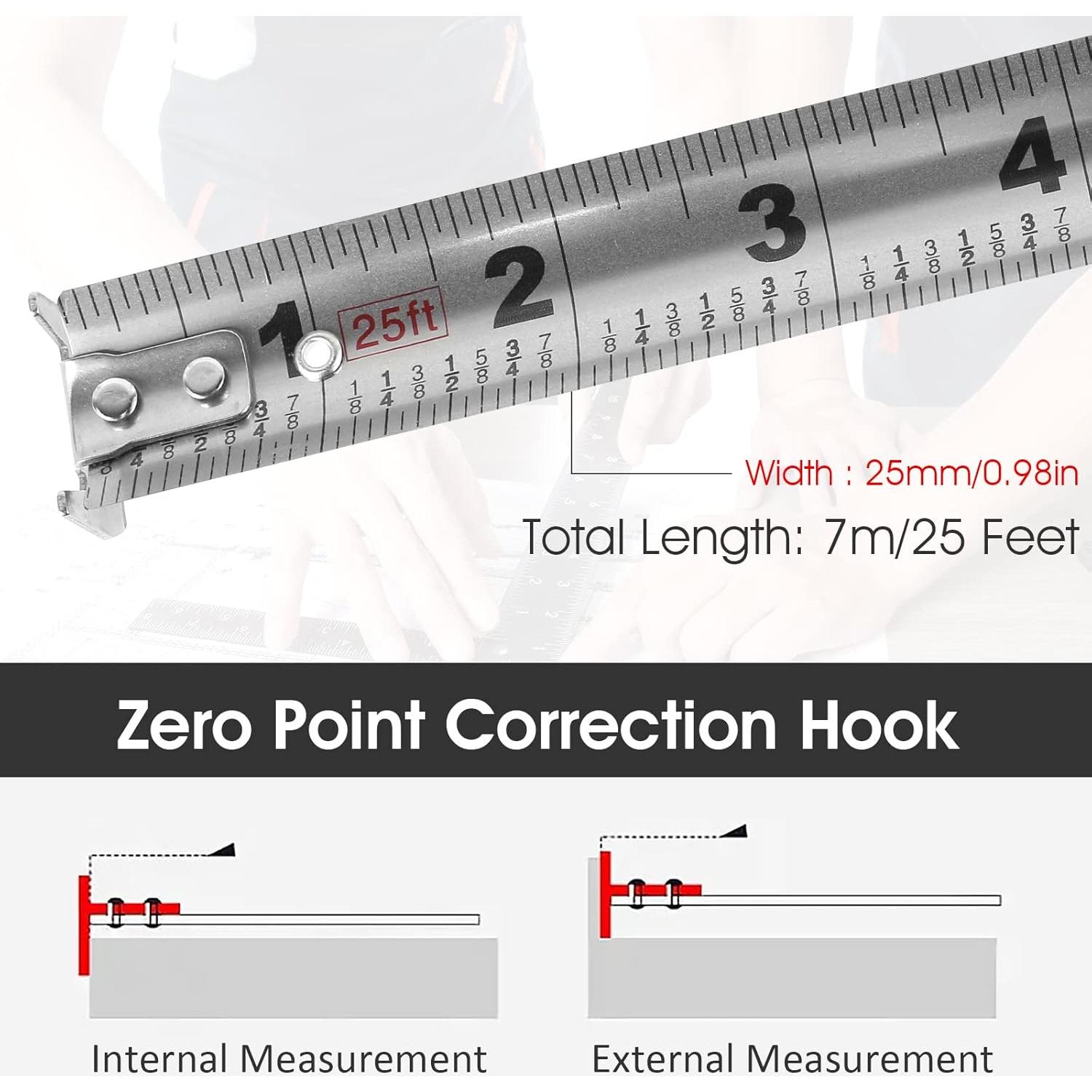 Cinta Métrica Retráctil KNFFSAAJL 7,5 m Impermeable