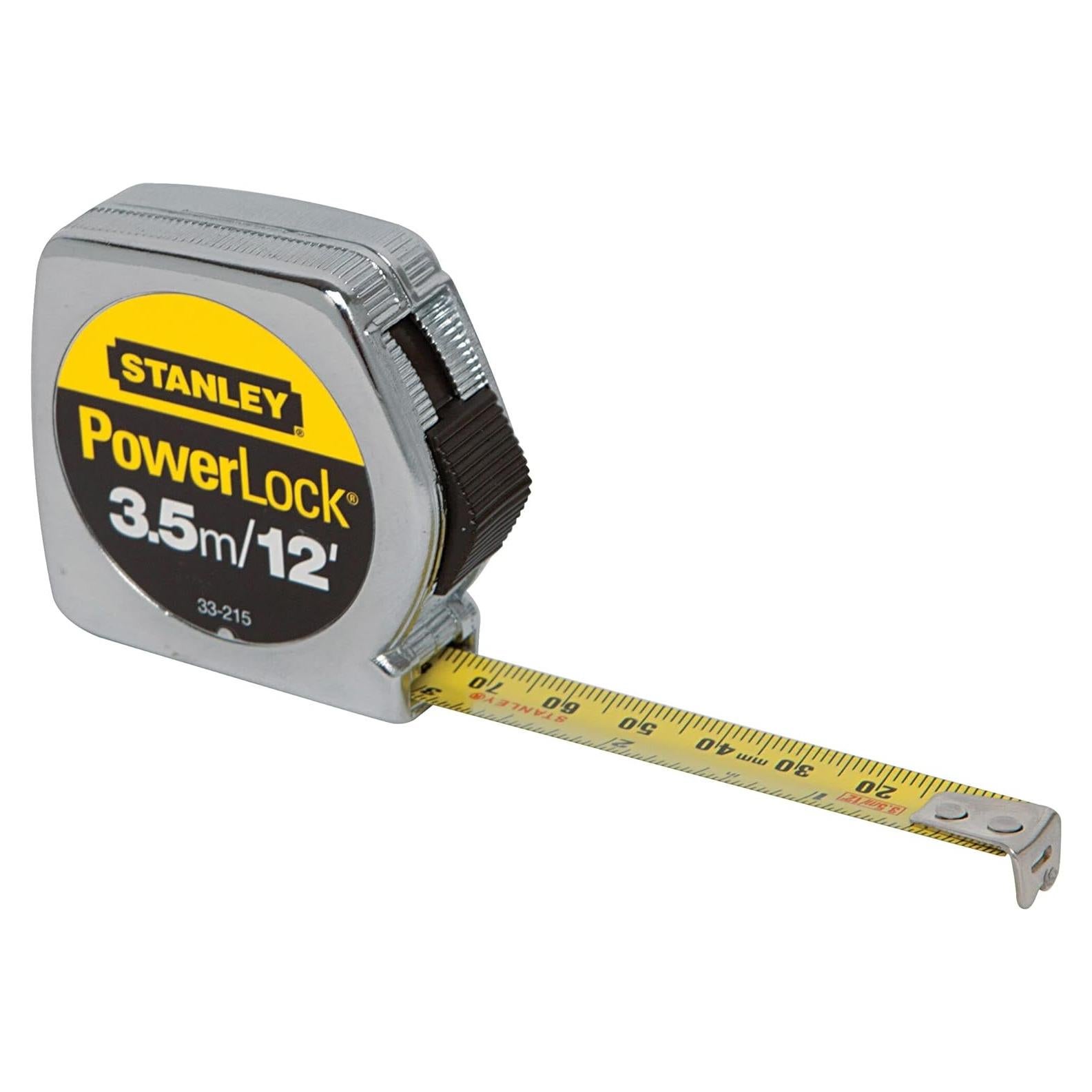 Cinta Métrica Stanley 3.7m x 1.27cm PowerLock Acero