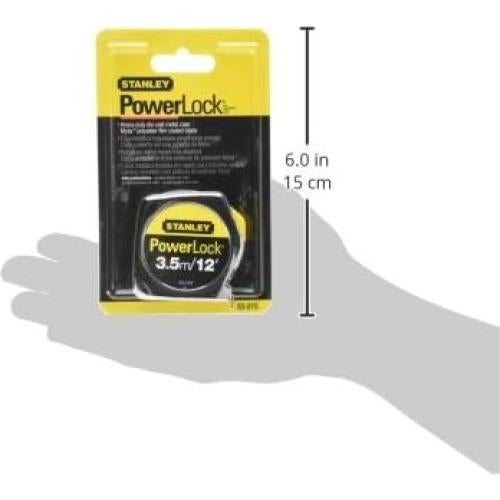 Cinta Métrica Stanley 3.7m x 1.27cm PowerLock Acero