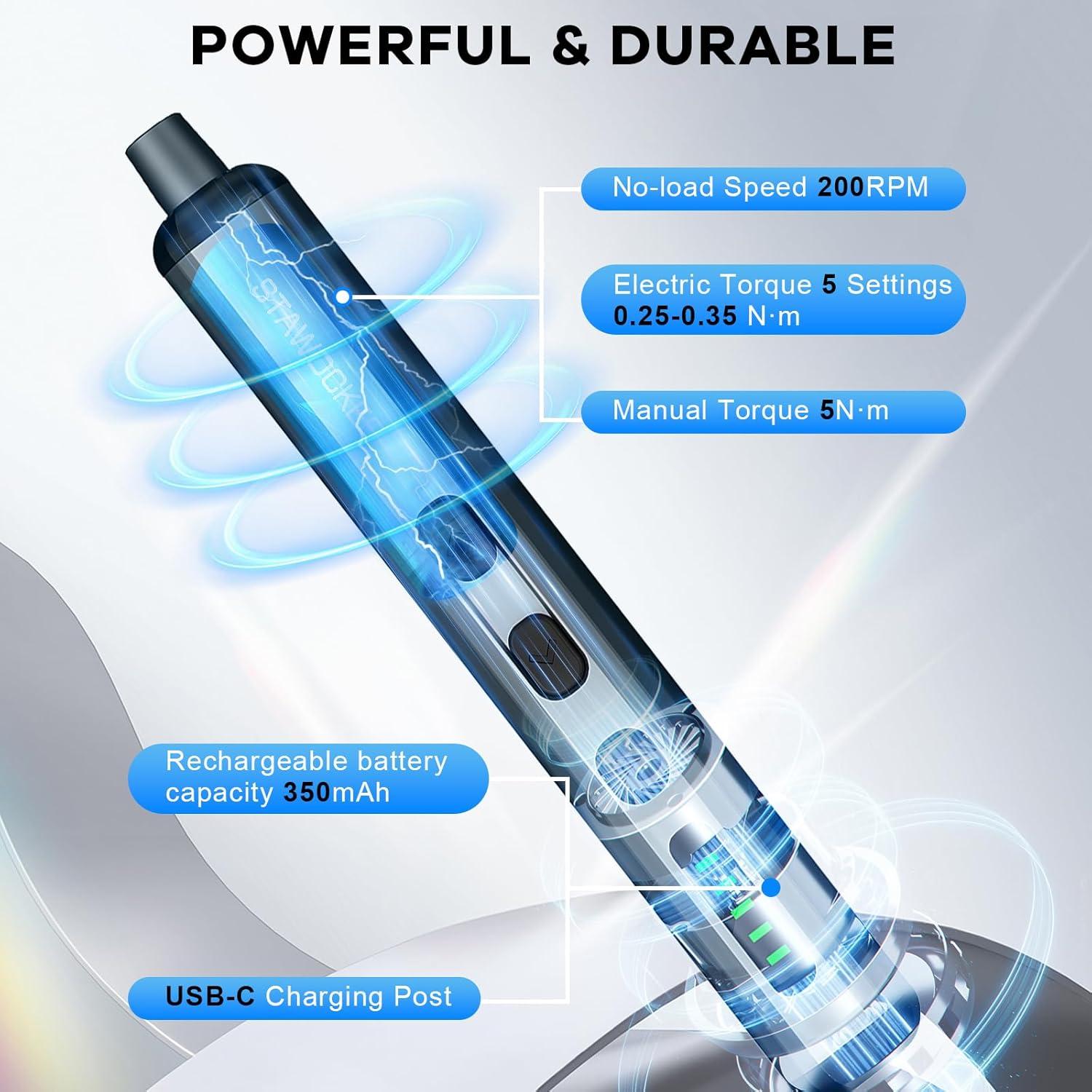 Mini Destornillador Eléctrico Stawockee 68 en 1 Recargable