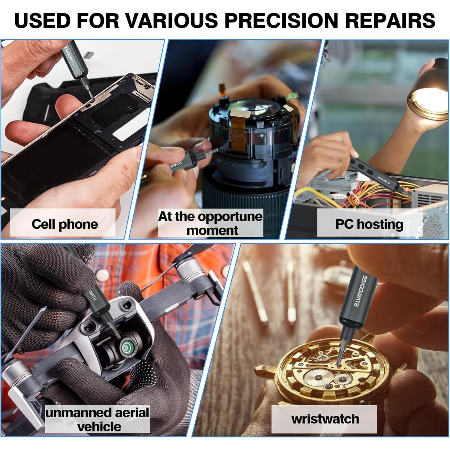 Mini Destornillador Eléctrico Stawockee 68 en 1 Recargable