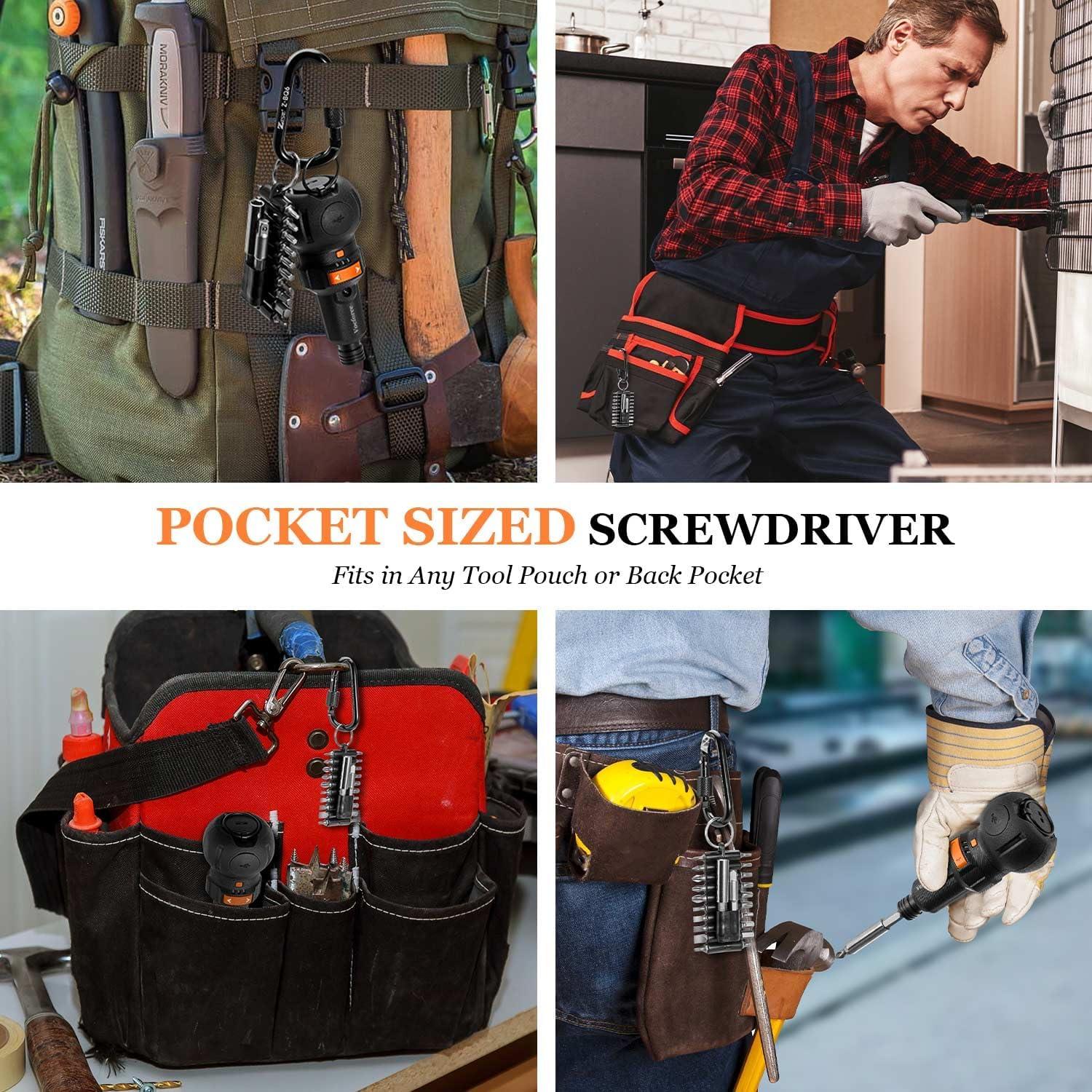 Destornillador Eléctrico 4V Vocforce, 400 RPM, Compacto, 22 Piezas