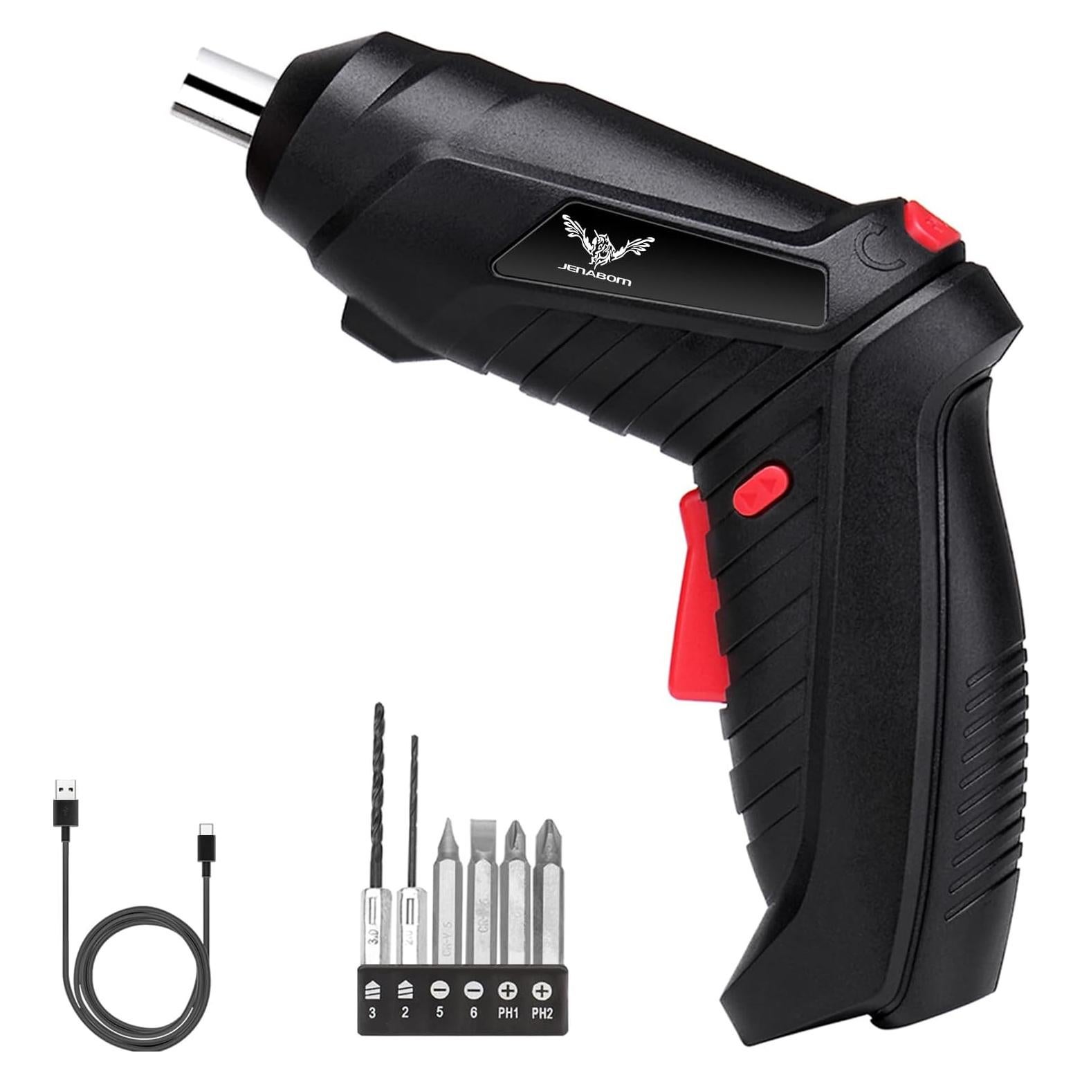 Destornillador eléctrico JENABOM 8 en 1 3.6V recargable