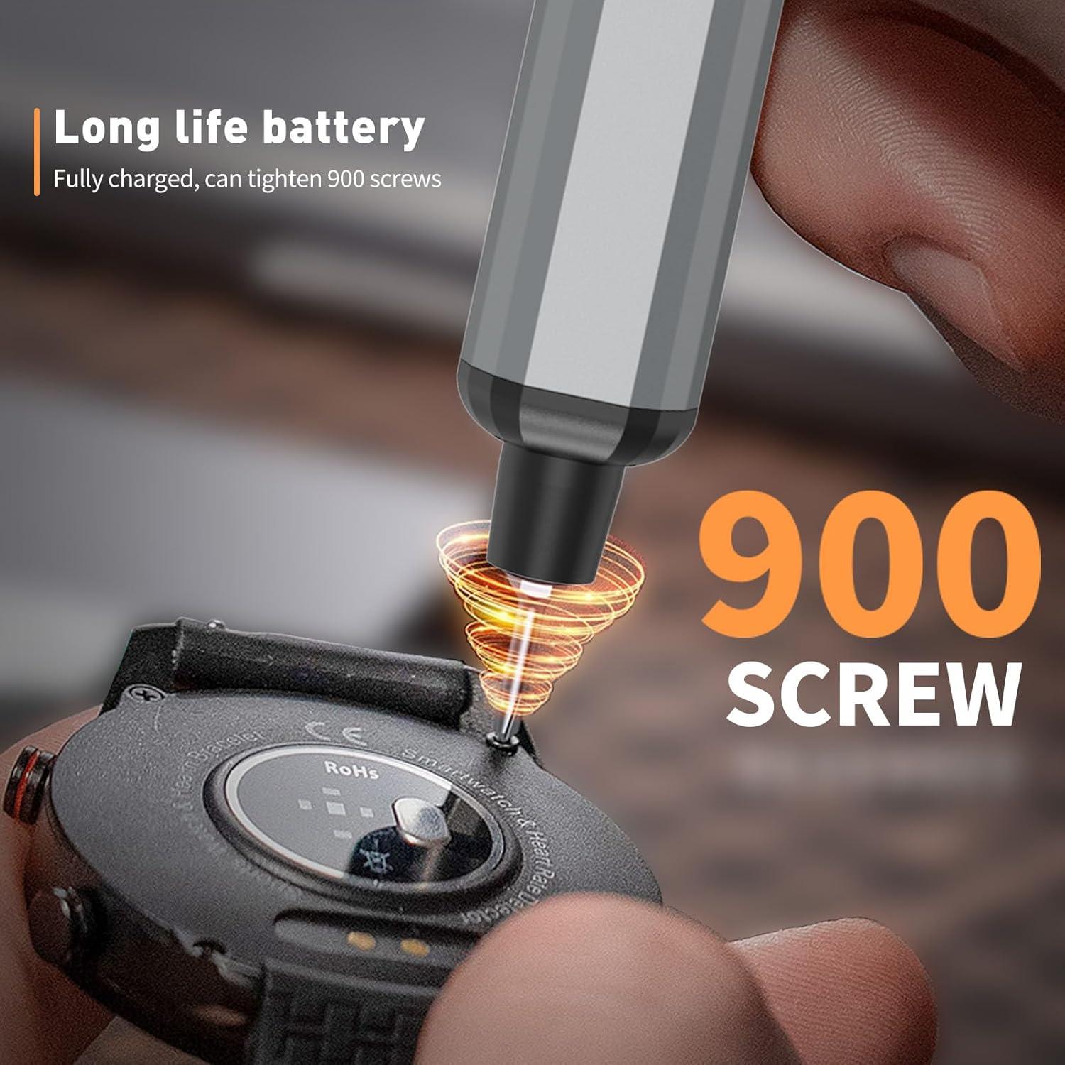 Destornillador Eléctrico Mini Deshine 64 Puntas 200 RPM