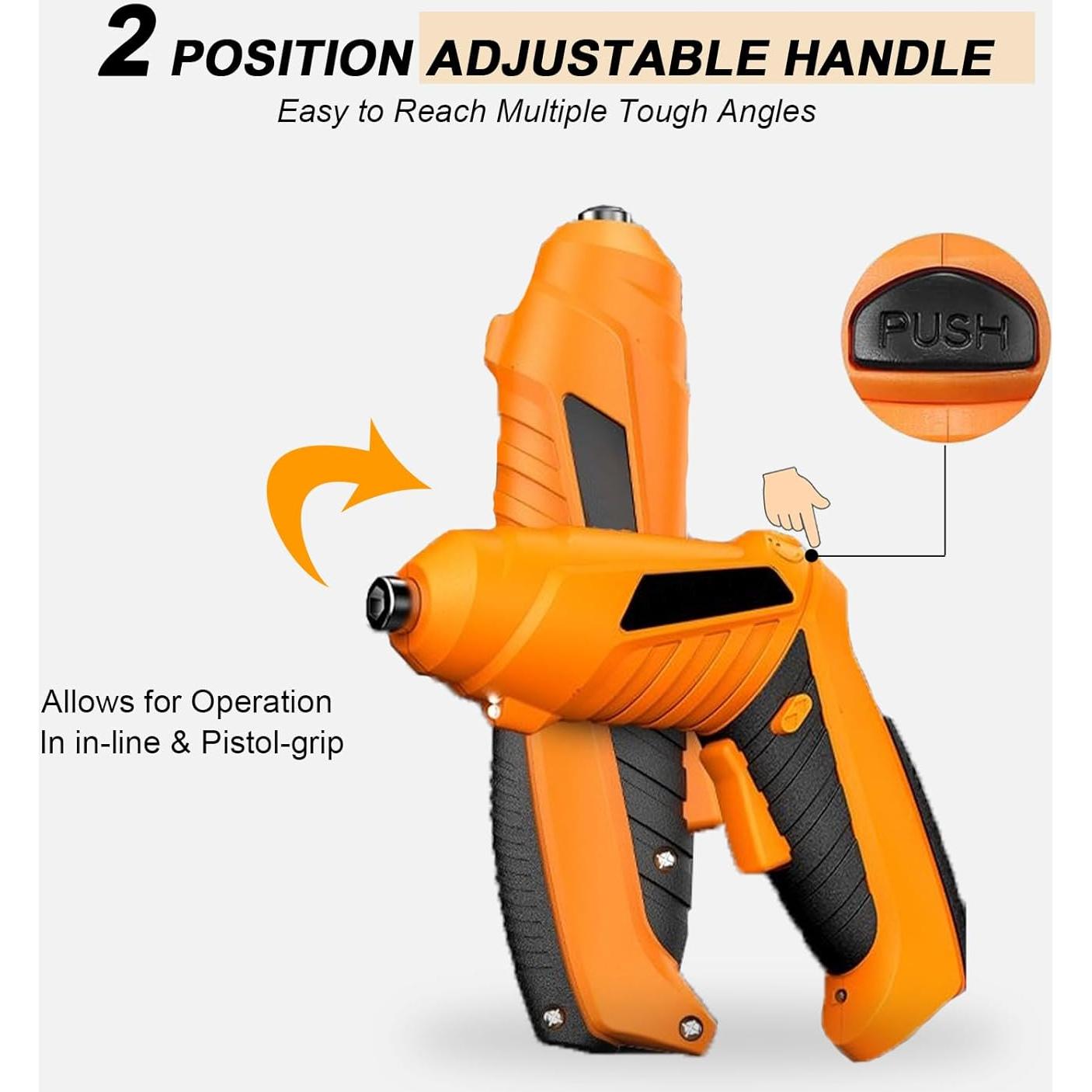 Destornillador Inalámbrico Tsisixia 3.6V 47 Accesorios