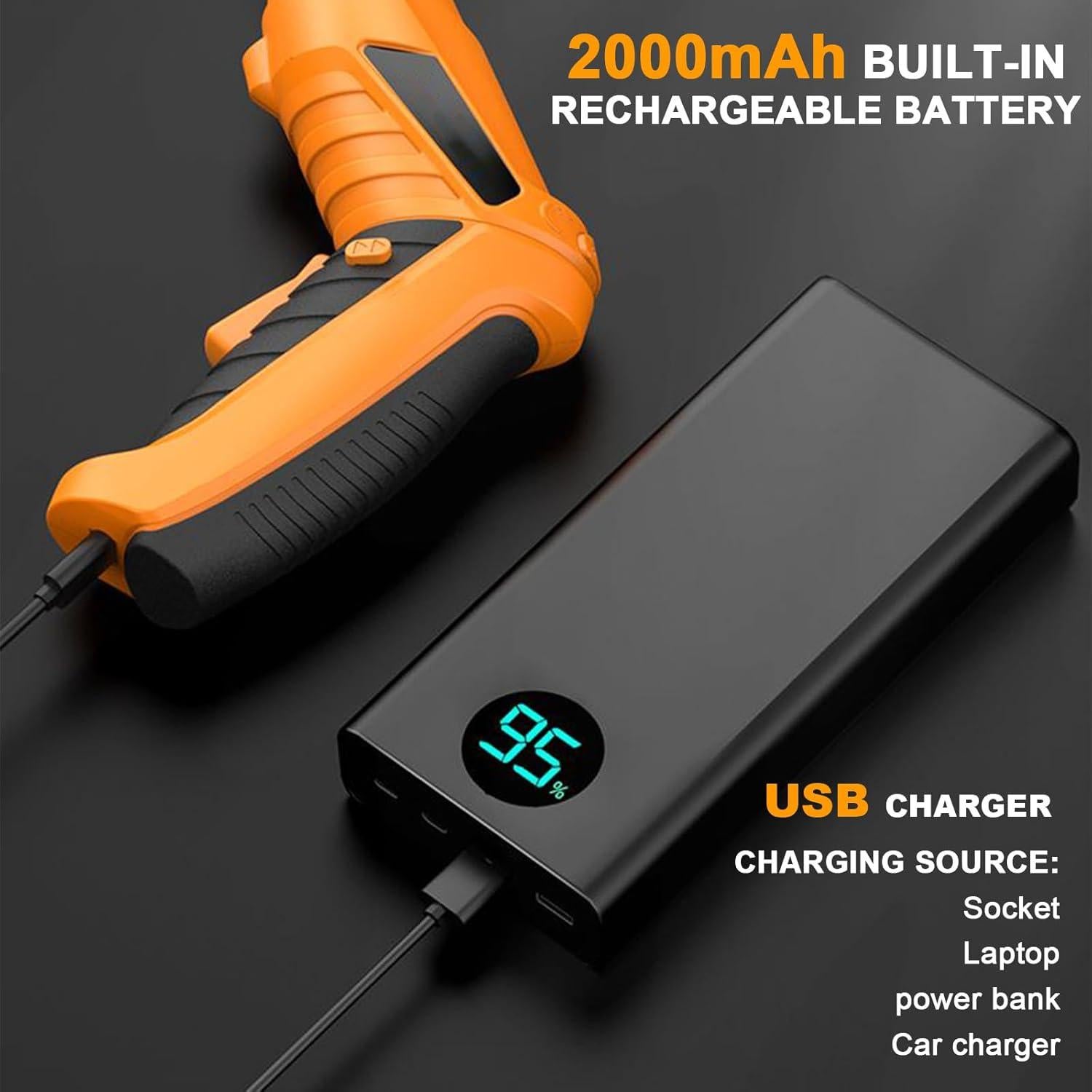 Destornillador Inalámbrico Tsisixia 3.6V 47 Accesorios