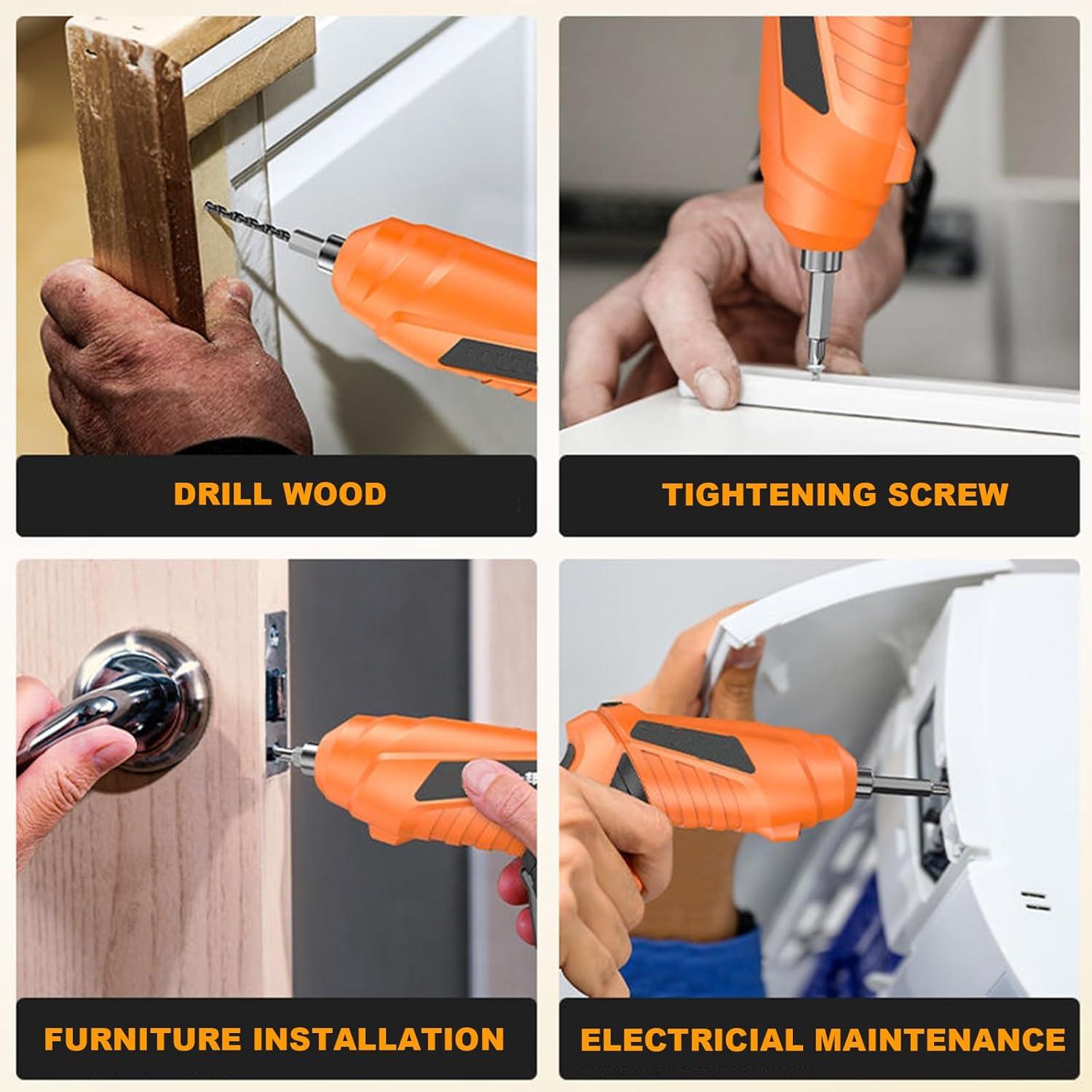 Destornillador Inalámbrico Tsisixia 3.6V 47 Accesorios