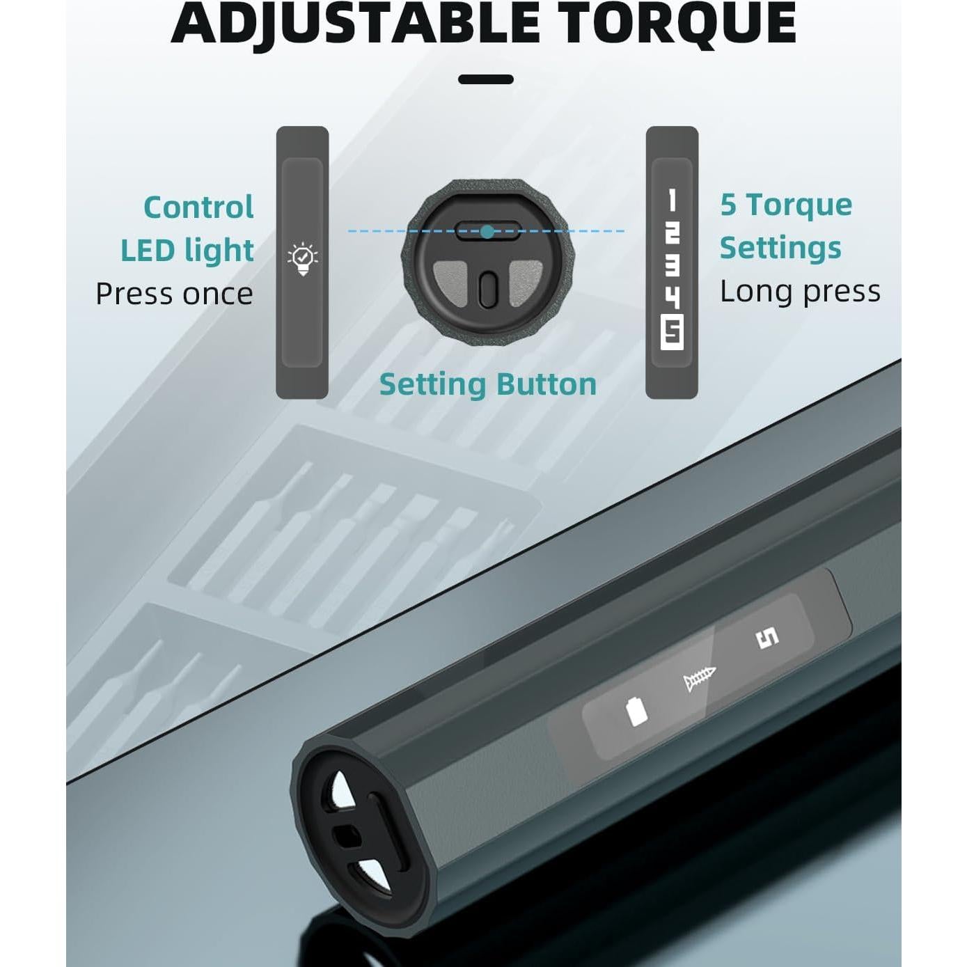 Destornillador eléctrico DOINOW B1 Pro 48 en 1 con pantalla