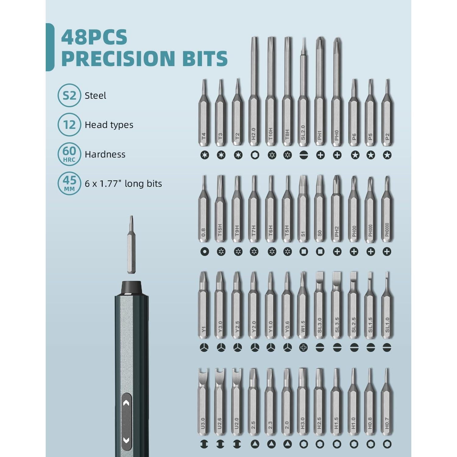 Destornillador eléctrico DOINOW B1 Pro 48 en 1 con pantalla