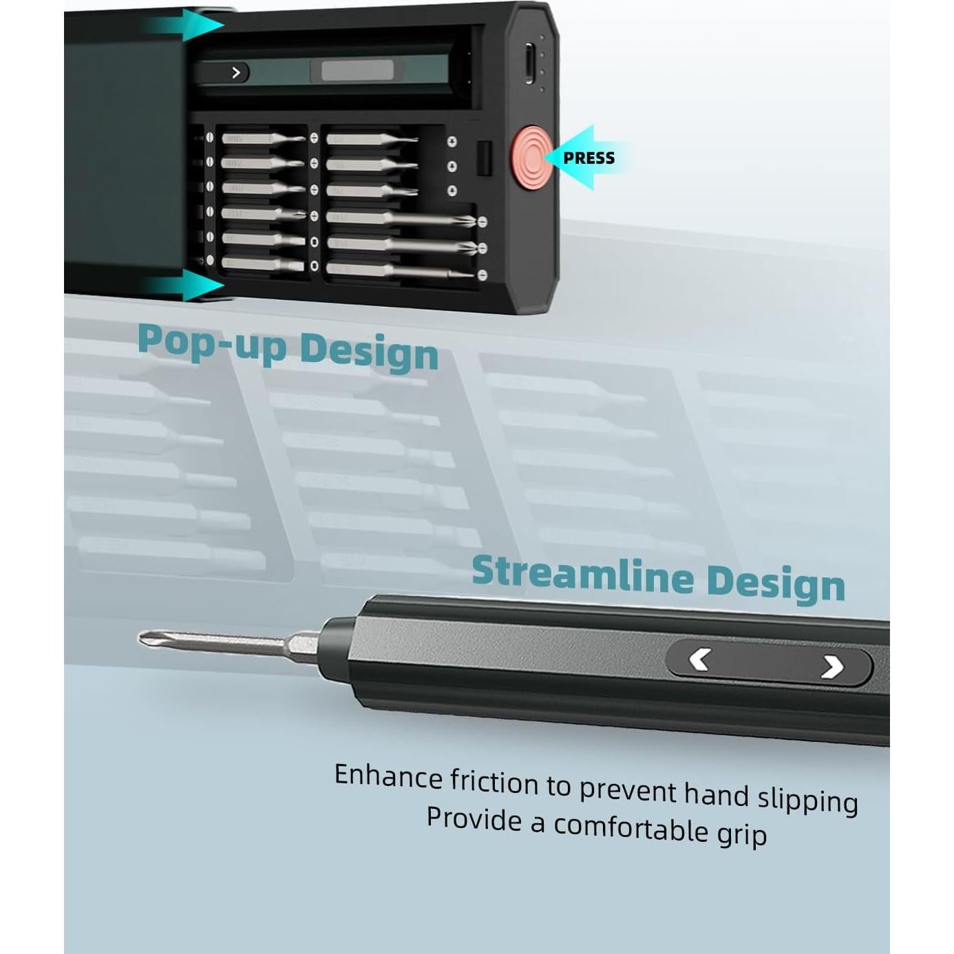 Destornillador eléctrico DOINOW B1 Pro 48 en 1 con pantalla