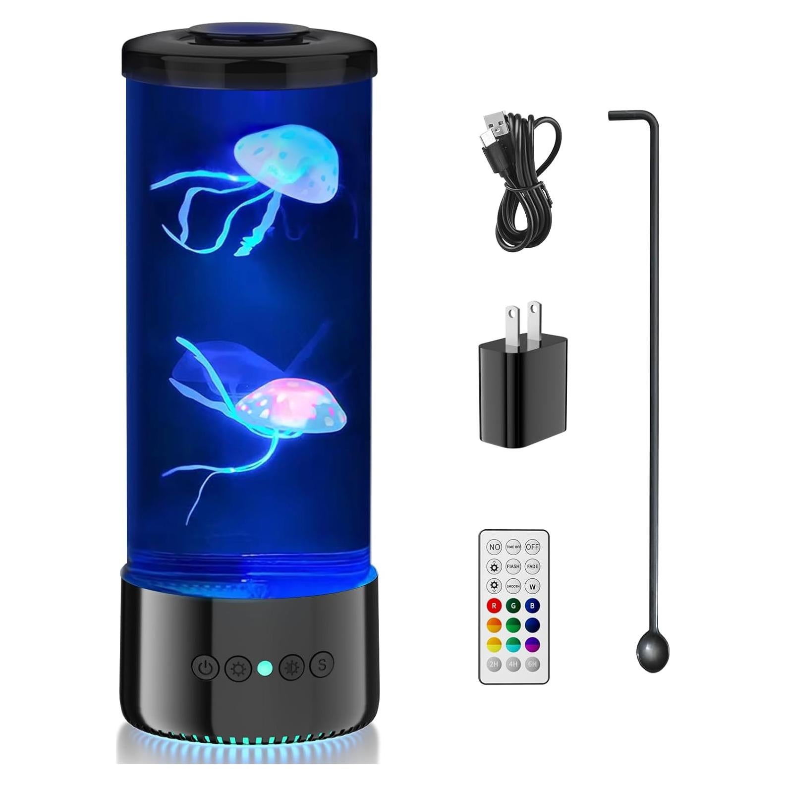 Lámpara de Medusa LED - Control Remoto 9 Colores 30 cm