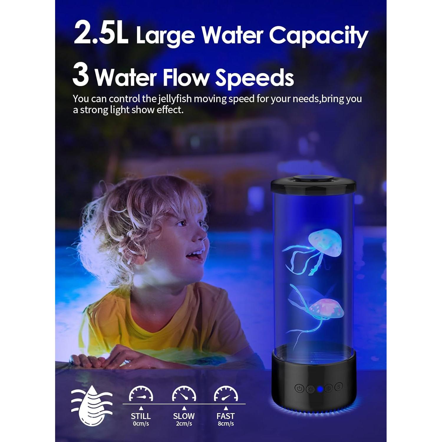 Lámpara de Medusa LED - Control Remoto 9 Colores 30 cm