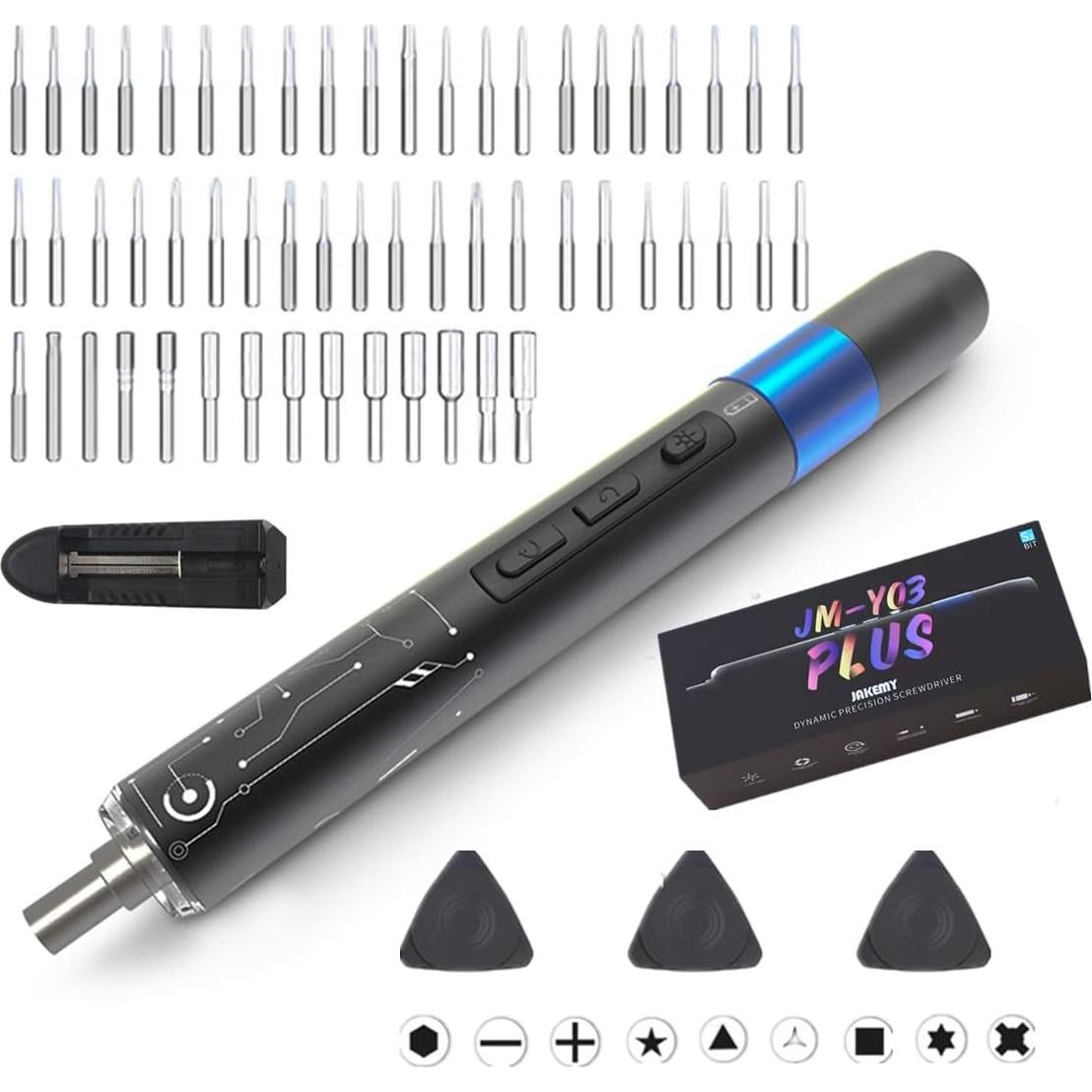 Destornillador eléctrico JAKEMY 61 en 1 recargable con LED