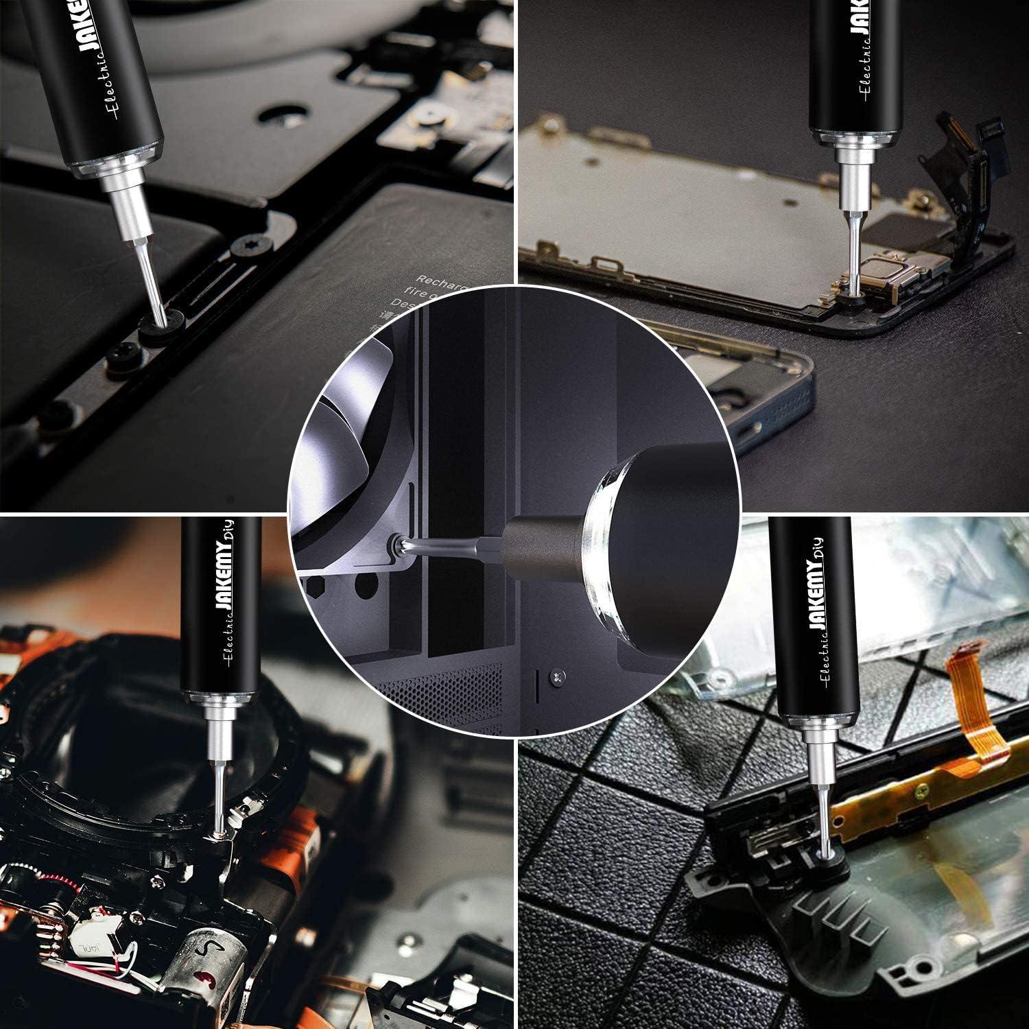 Destornillador eléctrico JAKEMY 61 en 1 recargable con LED