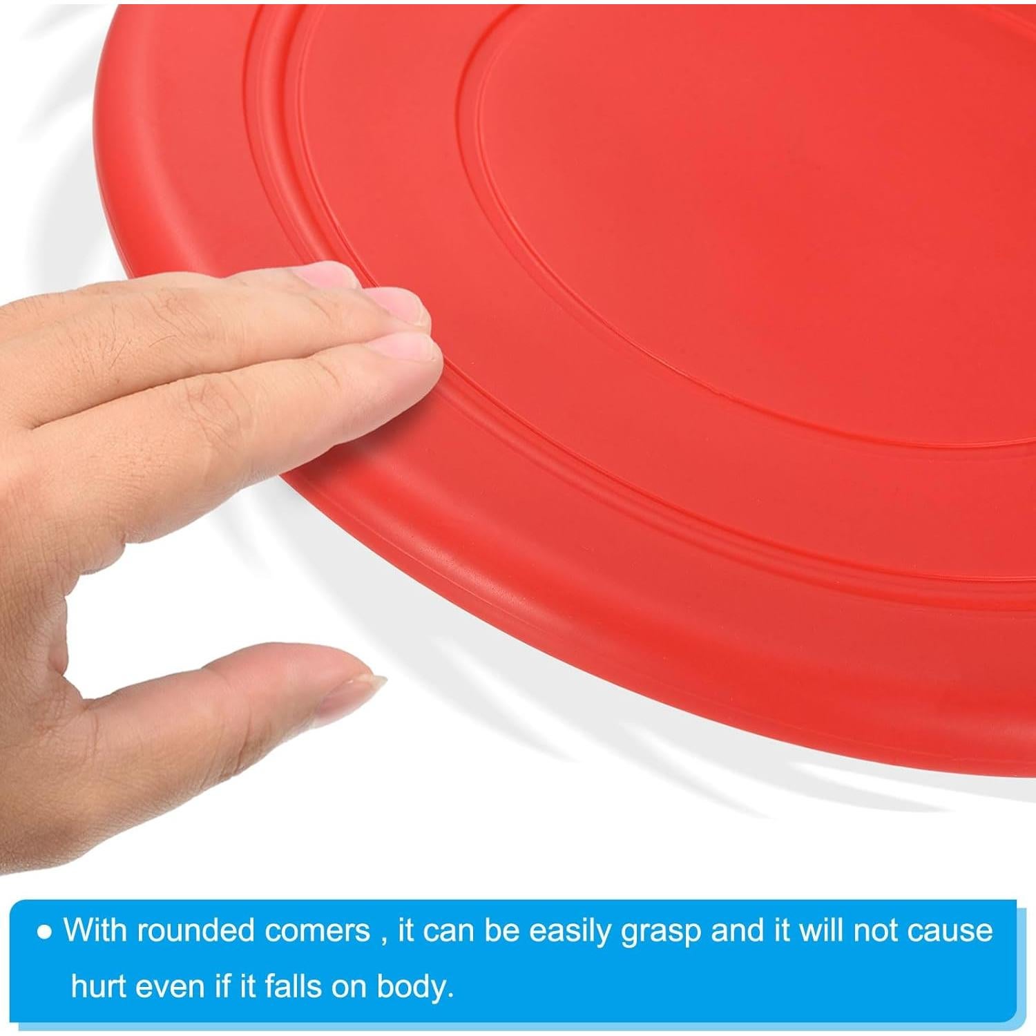 Disco Volador PATIKIL 17.8 cm Rojo Impermeable para Juegos