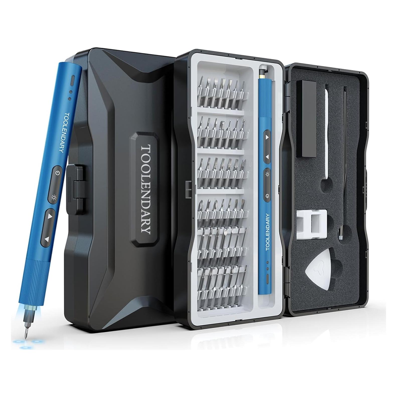 Destornillador Eléctrico Toolendary 55 en 1 Recargable Azul