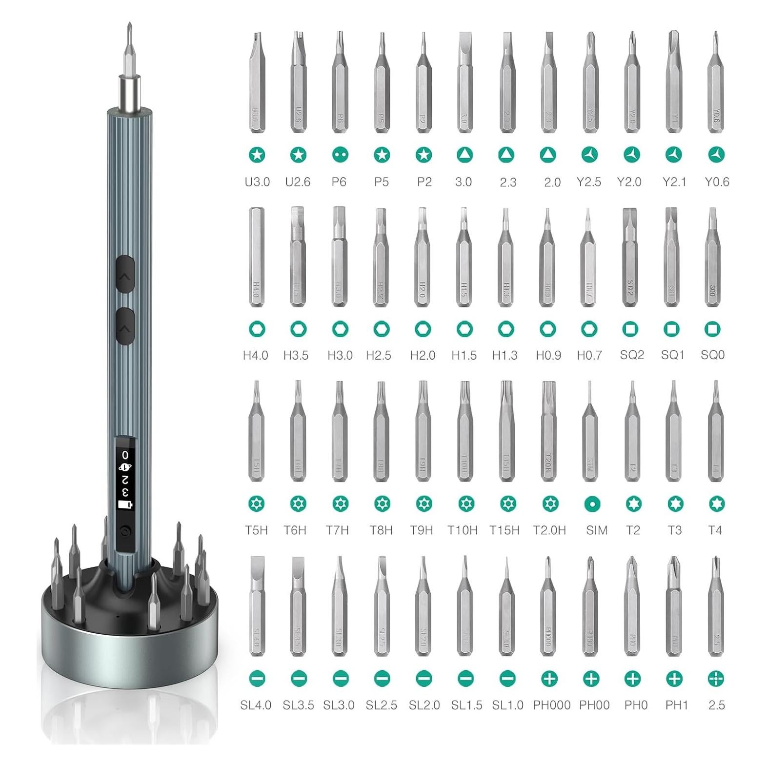 Destornillador Eléctrico ORIA 52 en 1 Mini Inalámbrico