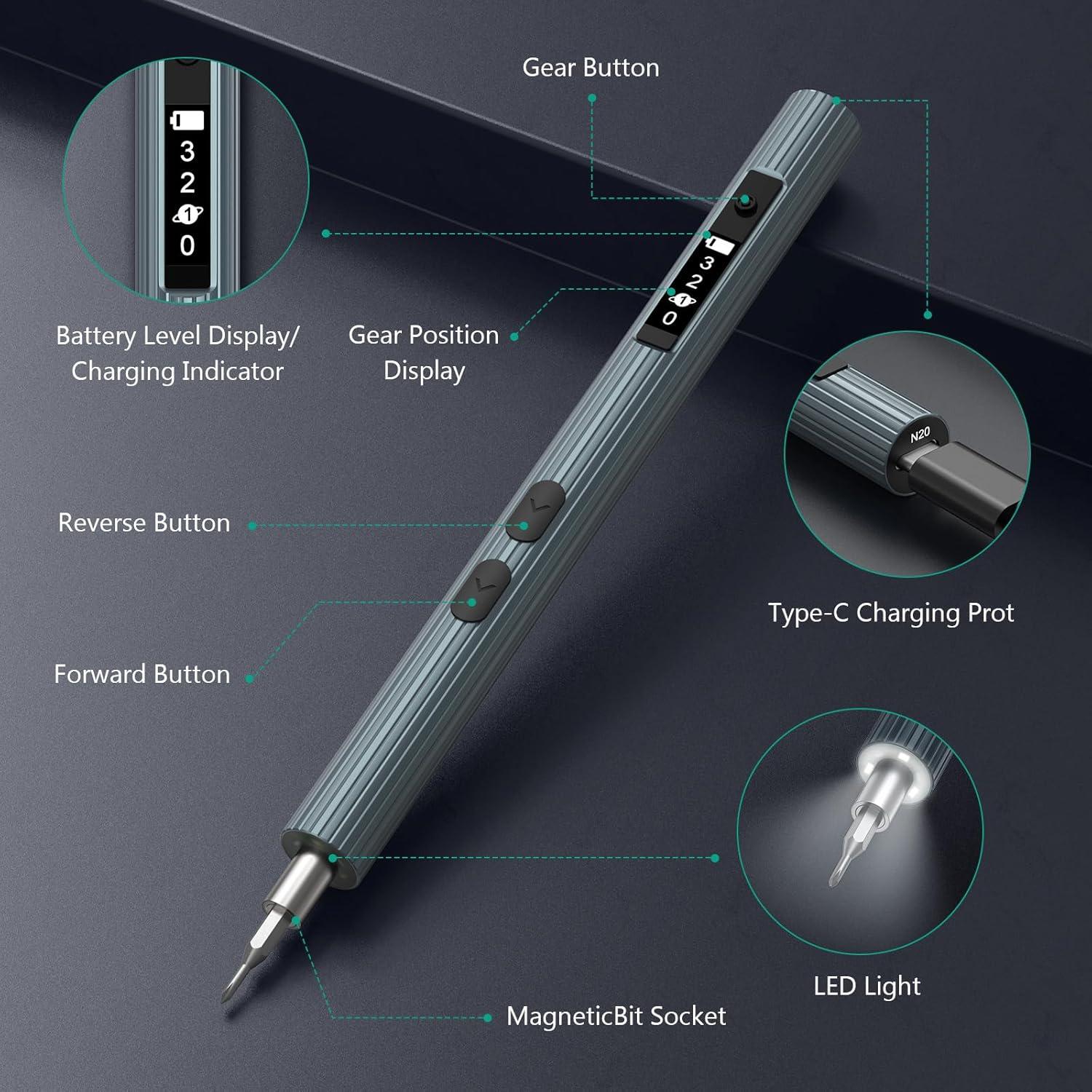 Destornillador Eléctrico ORIA 52 en 1 Mini Inalámbrico
