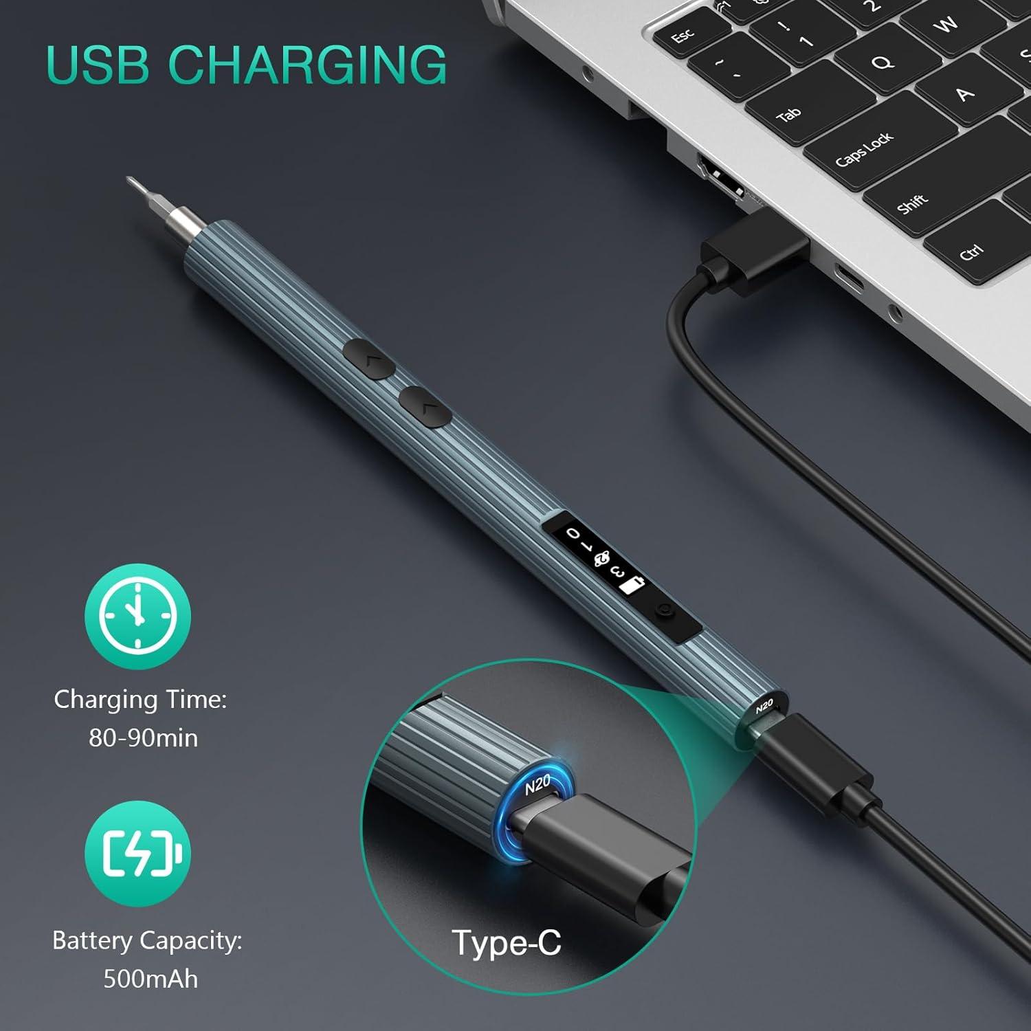 Destornillador Eléctrico ORIA 52 en 1 Mini Inalámbrico