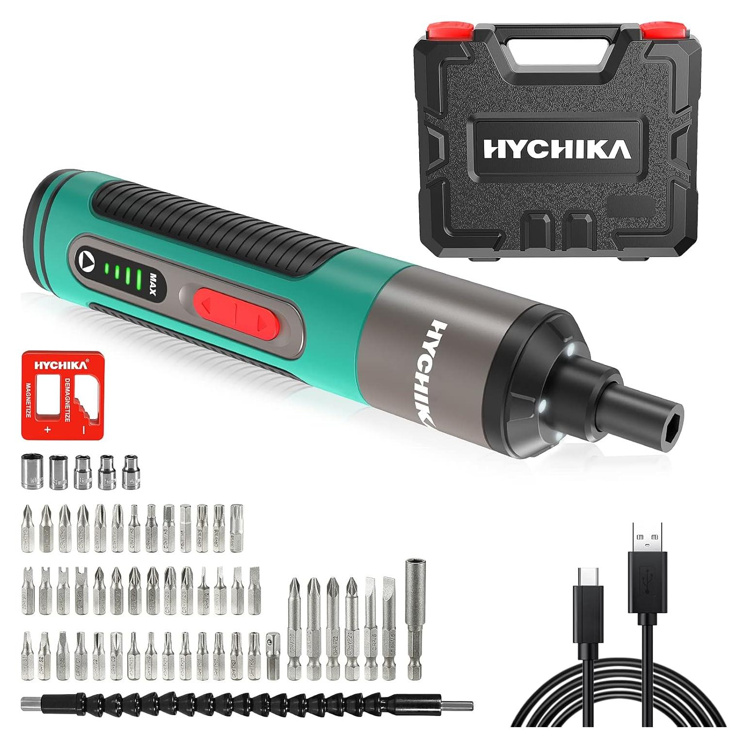 Destornillador Eléctrico HYCHIKA 3.6V 2000mAh 57 Accesorios