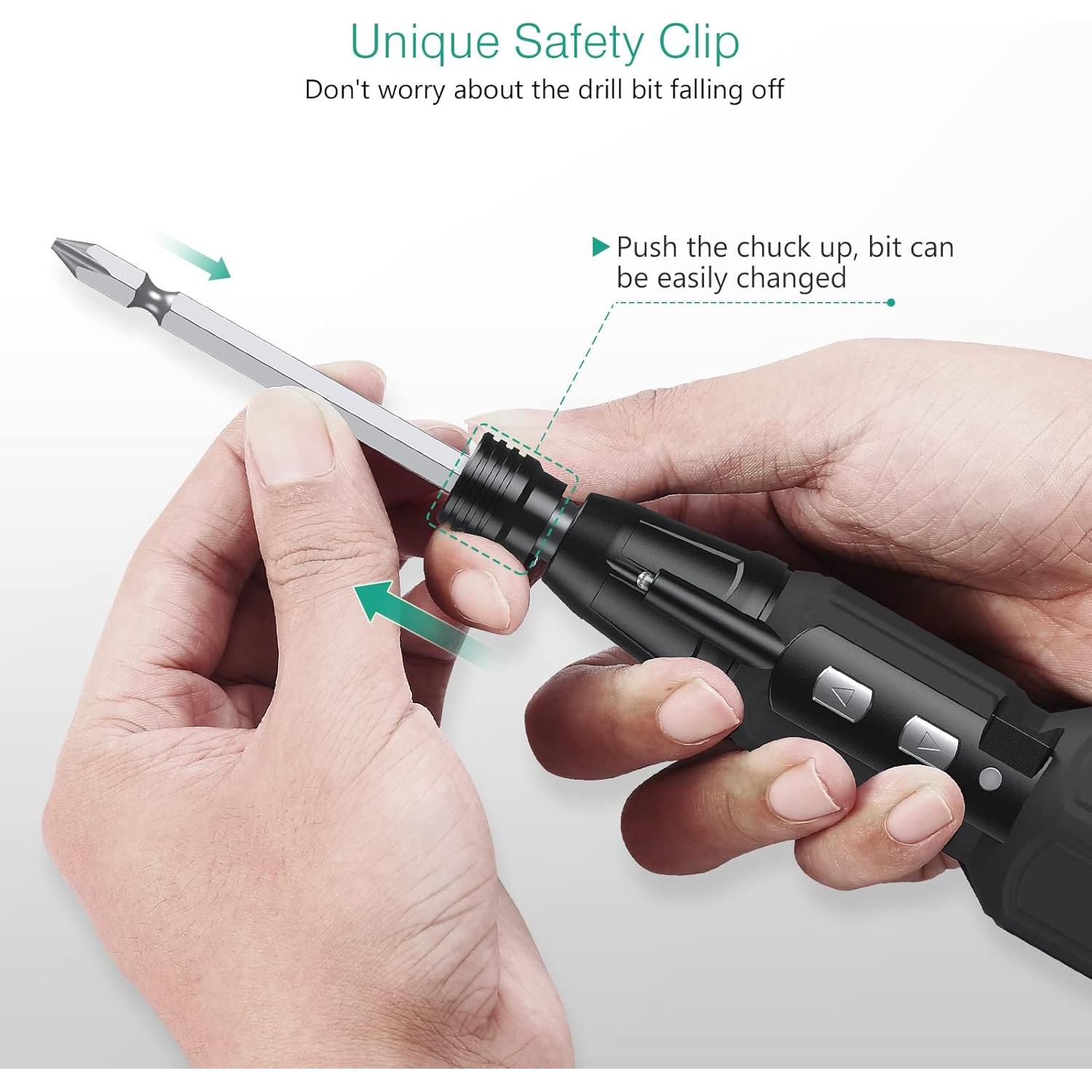 Destornillador Eléctrico ORIA 12 en 1 Recargable con LED