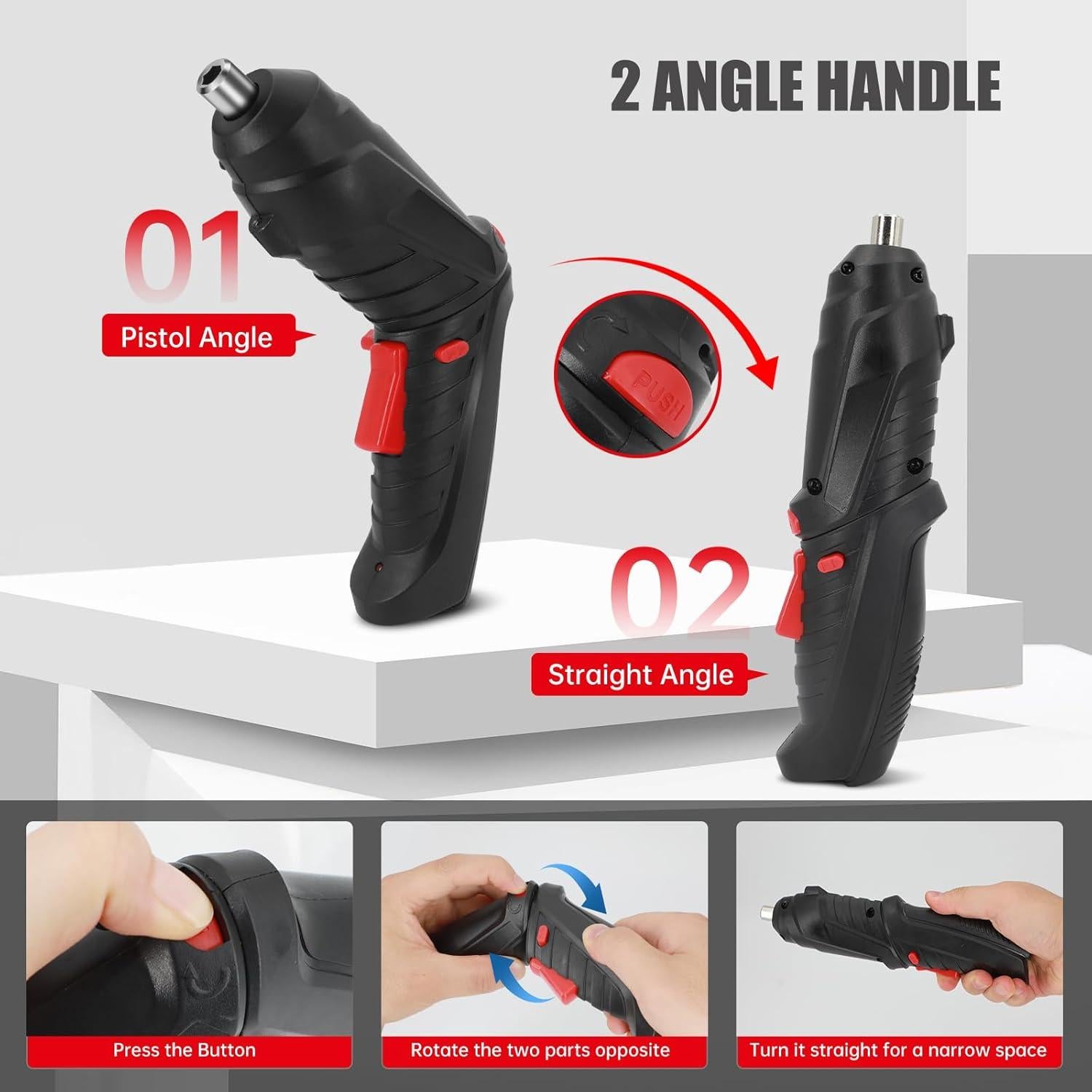 Destornillador Eléctrico Recargable SENXINGYAN 3.6V 47 Acc.