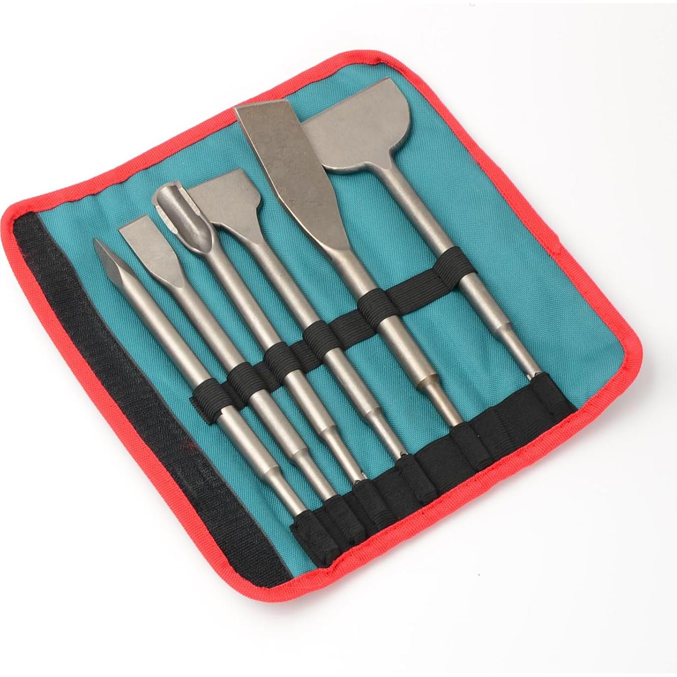 Juego de 6 Cinceles SDS-Plus YOSIGHT para Martillo Rotativo