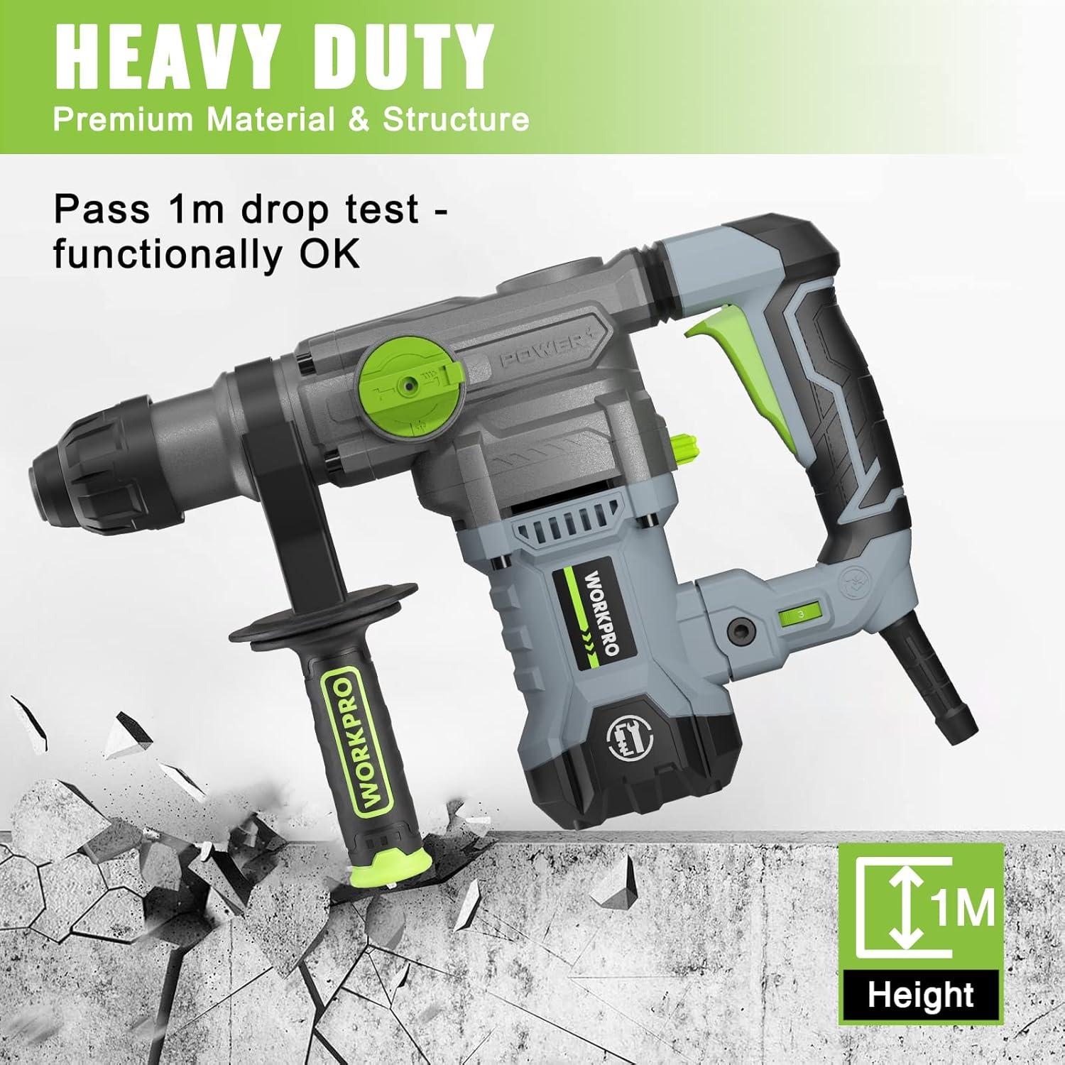 Martillo Rotativo WORKPRO 12.5AMP SDS-Plus 8.20kg