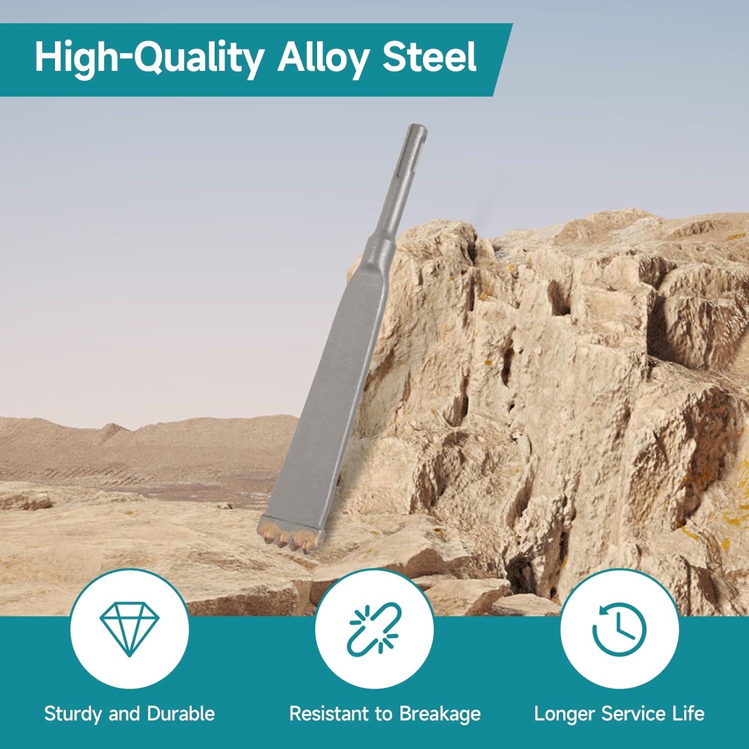 Cincel Plano Cuatro Dientes YOSIGHT 19,69 cm Acero Aleado