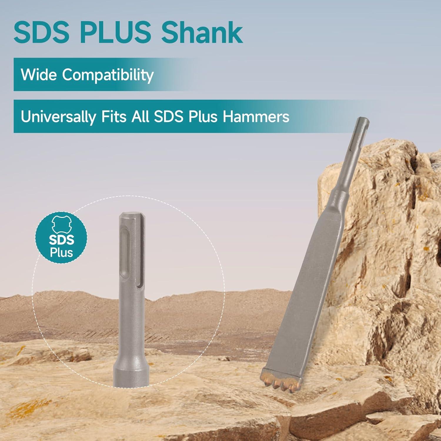 Cincel Plano Cuatro Dientes YOSIGHT 19,69 cm Acero Aleado