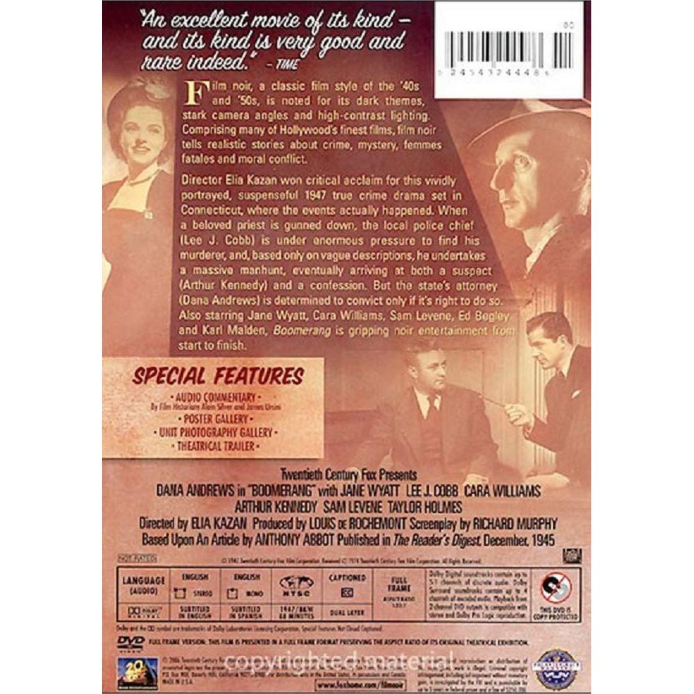 Boomerang DVD 20th Century Fox Drama 1h28min