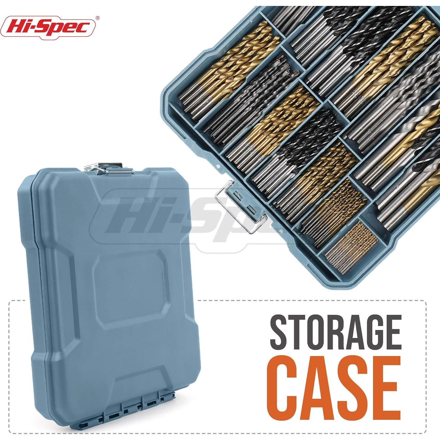 Juego de Brocas Hi-Spec 130pc 11 Tamaños 1.59mm a 9.53mm