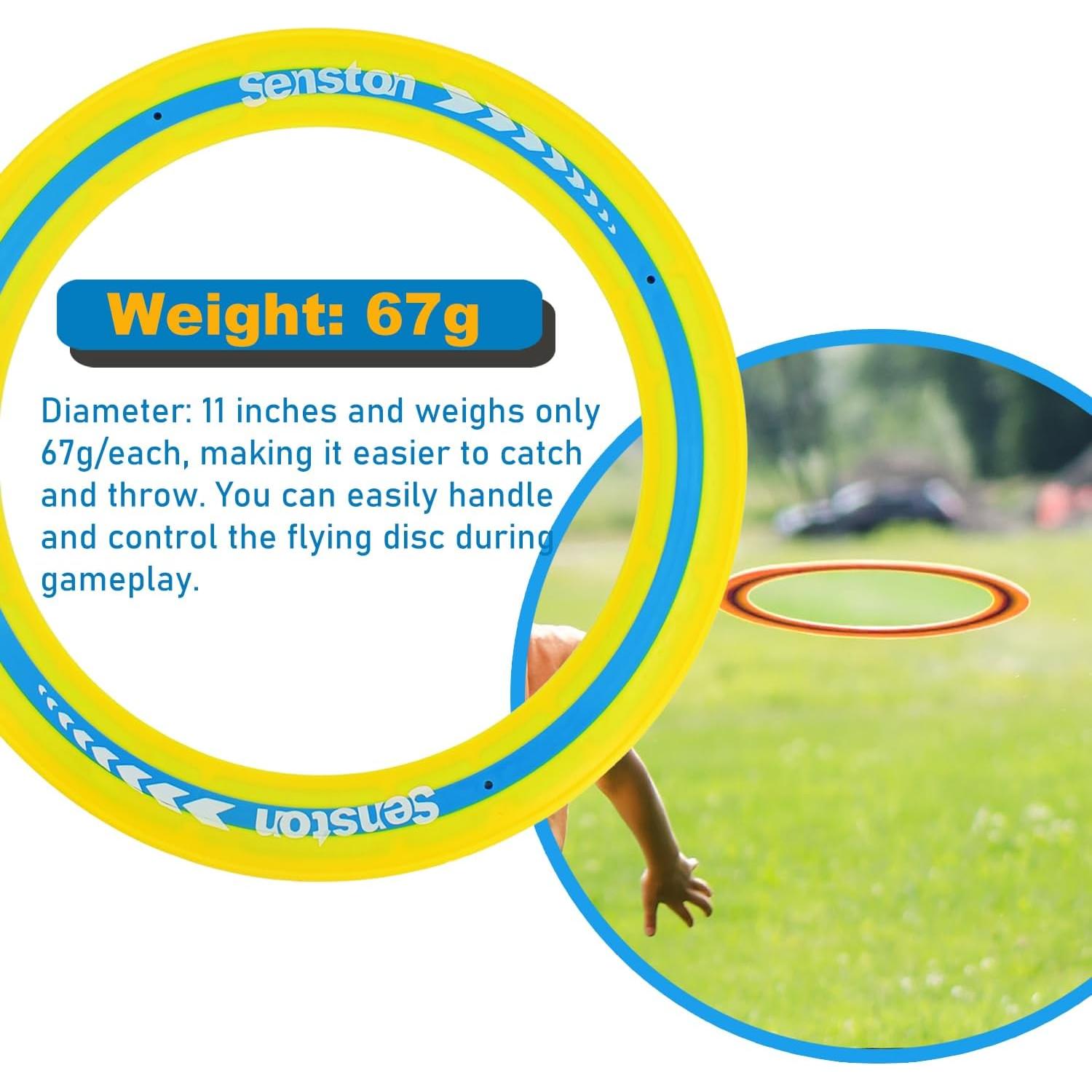 Discos Voladores Senston 27,94 cm Suaves 3 Pcs Diversión Familiar