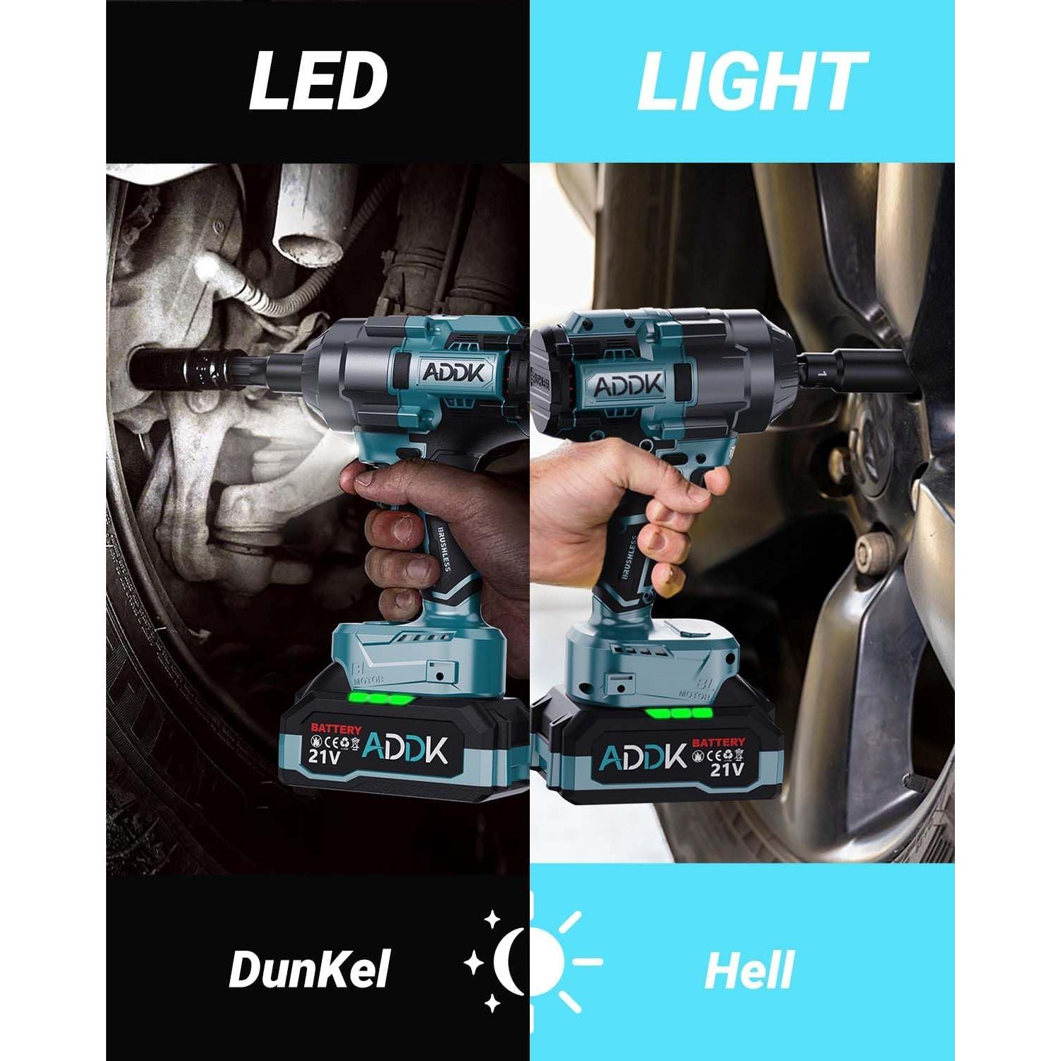 Llave de Impacto Inalámbrica TITA-DONG 21V 1600Nm 6 Velocidades