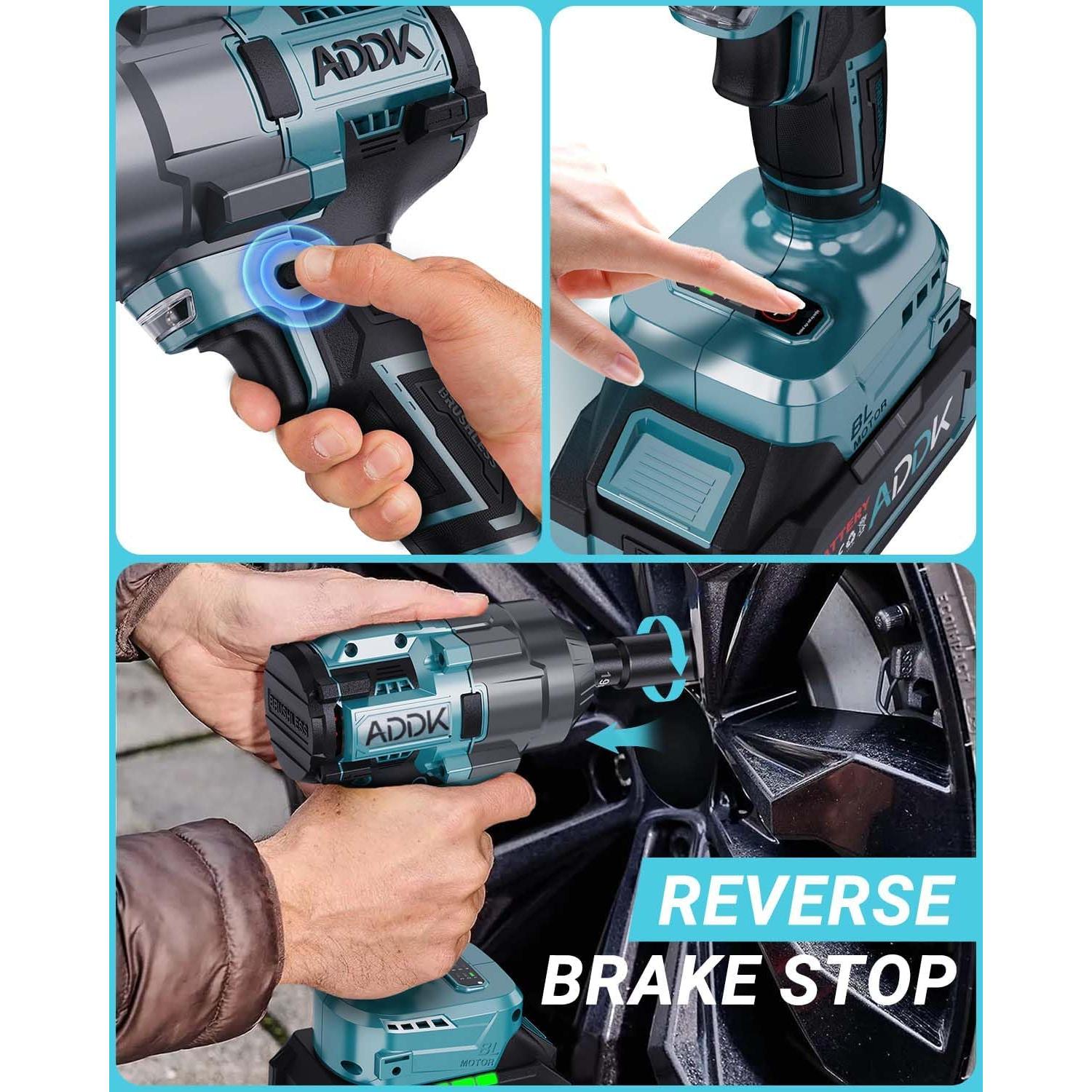 Llave de Impacto Inalámbrica TITA-DONG 21V 1600Nm 6 Velocidades