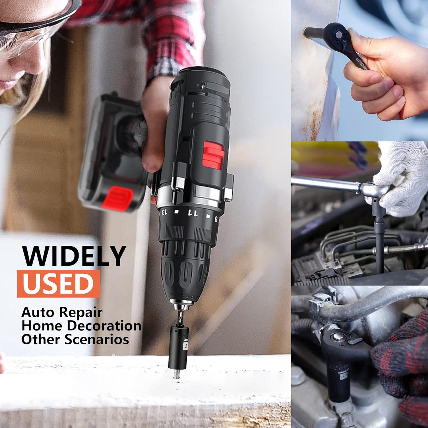 Juego de Enchufes de Impacto LLNDEI 52 Piezas 1/4"