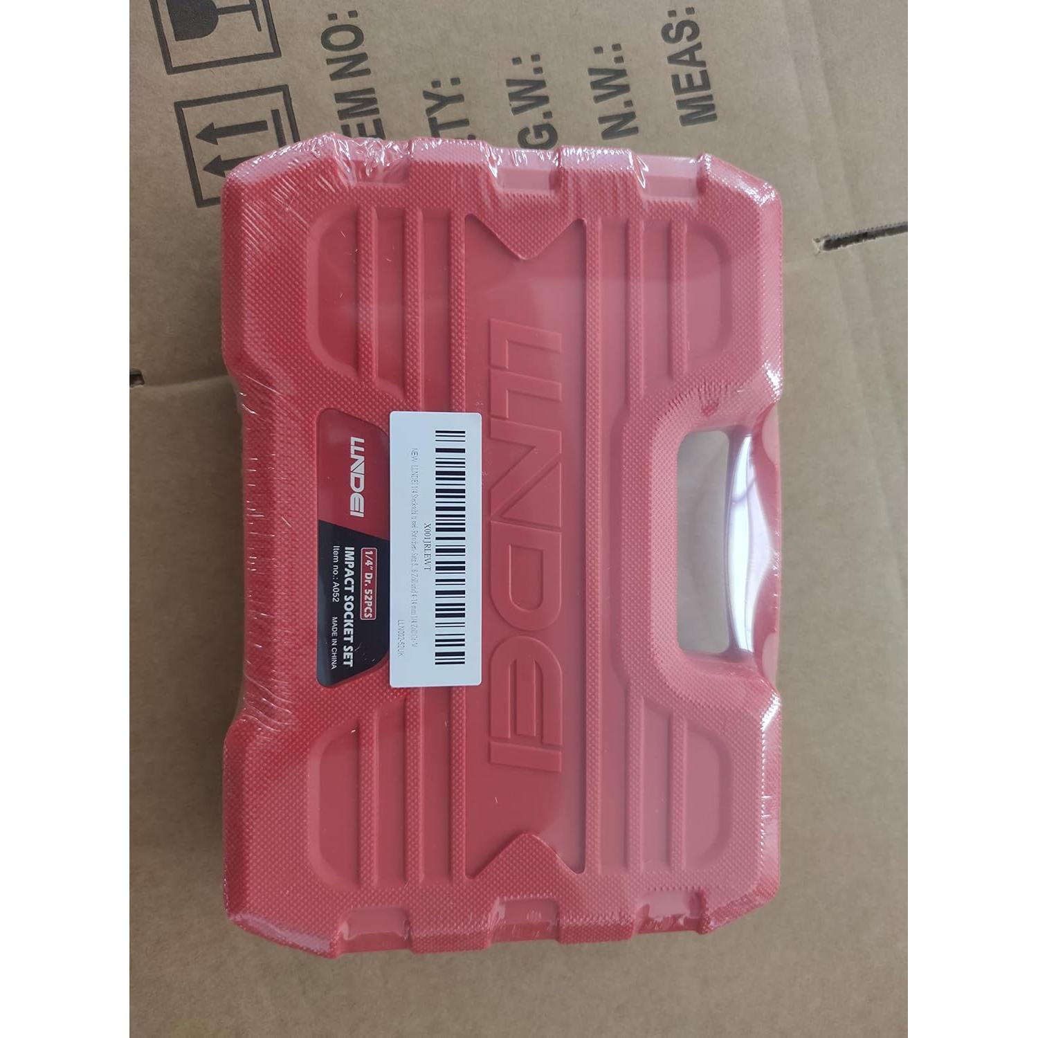 Juego de Enchufes de Impacto LLNDEI 52 Piezas 1/4"