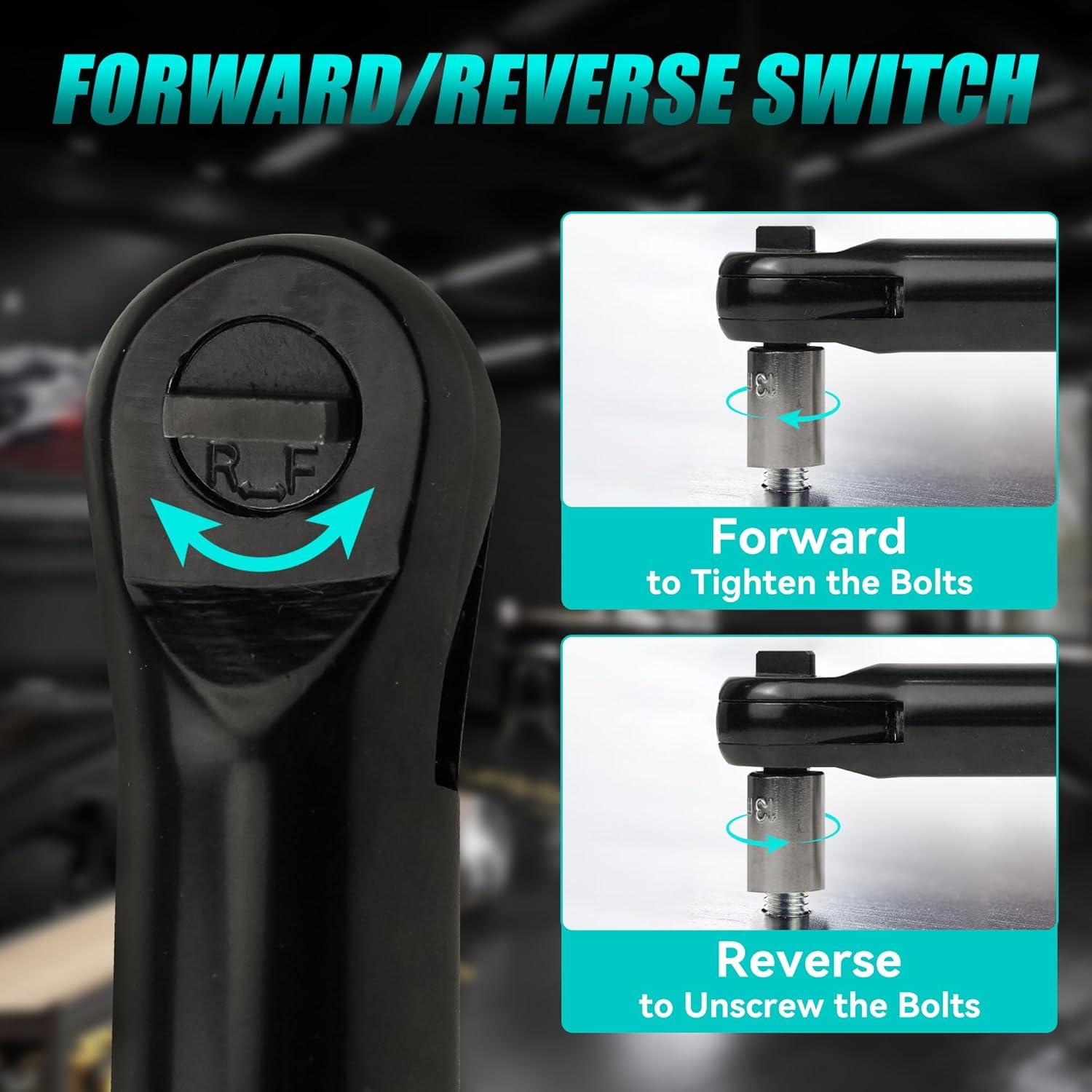 Llave de Trinquete Inalámbrica HTZSSON 3/8" 74 Pies-Libras