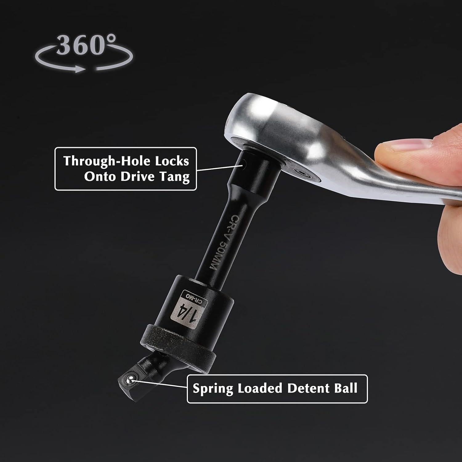 Juego de Enchufes de Impacto EMENTOL 55 Piezas 1/4"