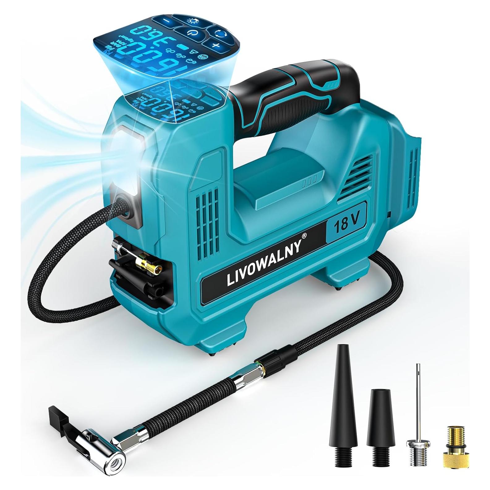 Compresor de Aire LIVOWALNY 160 PSI Batería Makita 18V
