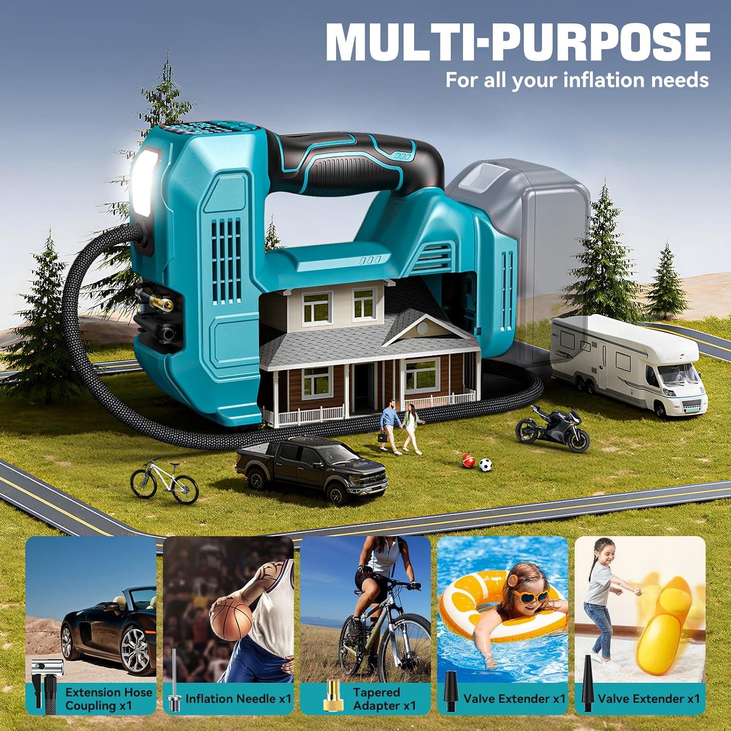 Compresor de Aire LIVOWALNY 160 PSI Batería Makita 18V