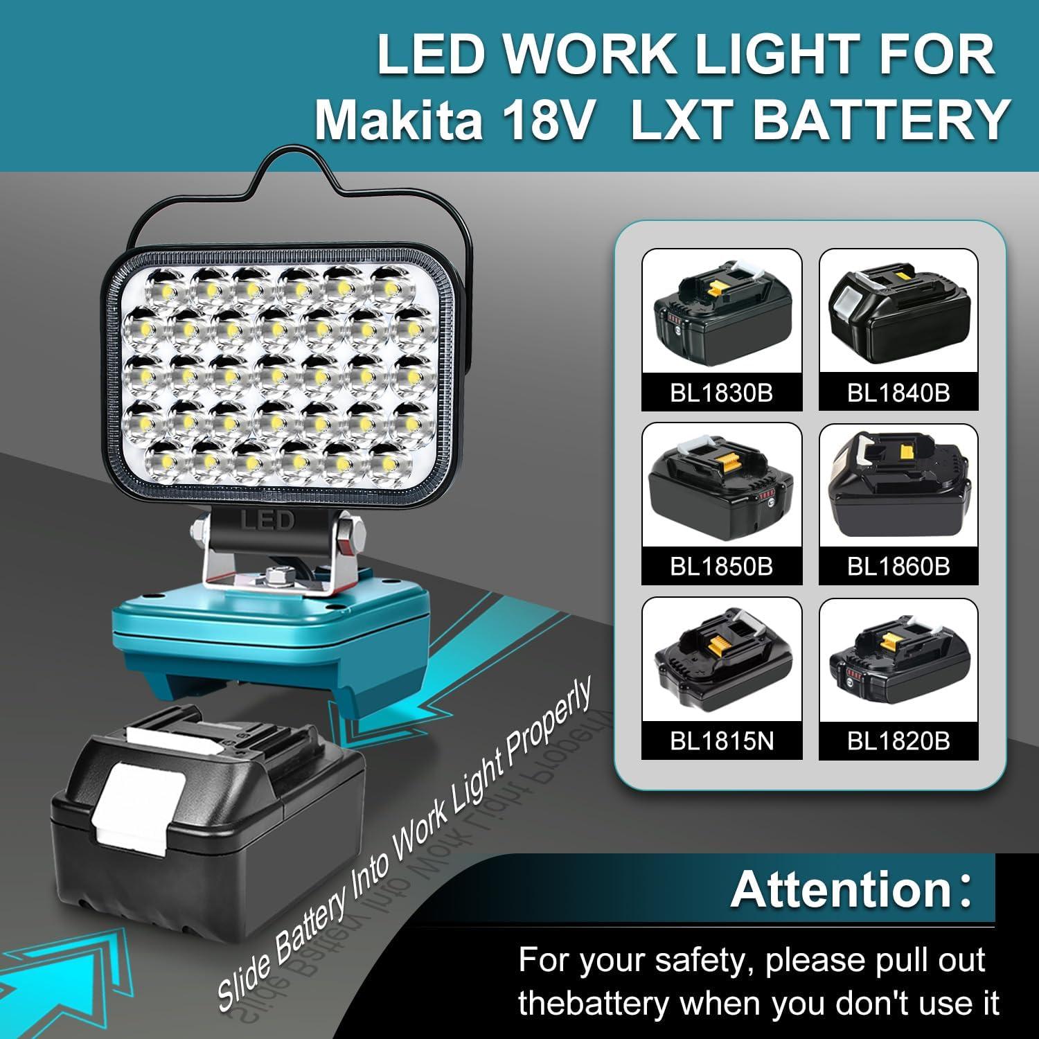 Luz de trabajo LED Makita 18V 3600LM portátil azul