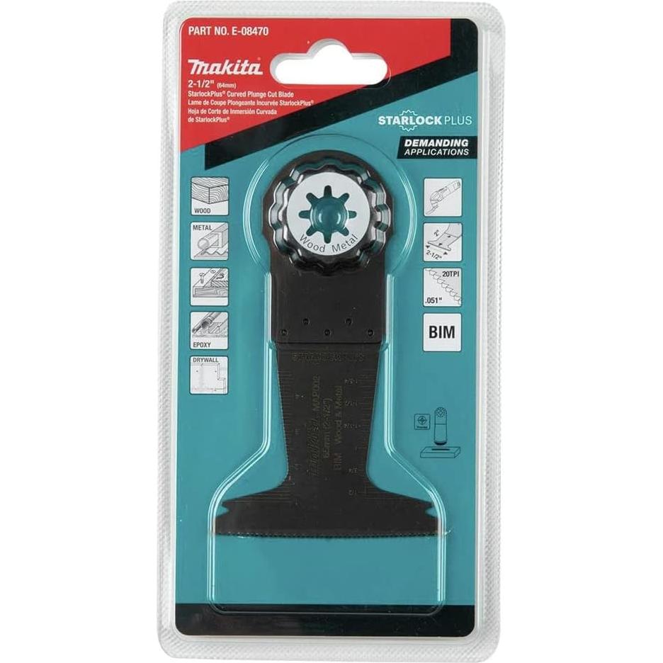 Cuchilla Curvada Bi-Metal Makita E-08470 StarlockPlus 5,08 cm