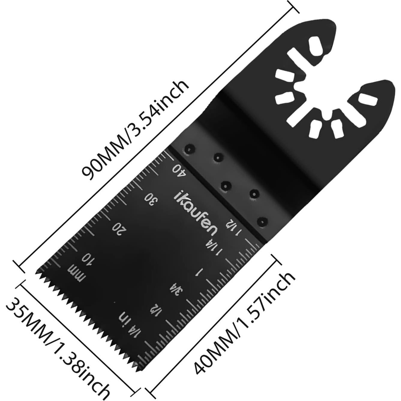 Hojas de Sierra Oscilante Ikaufen 30 Piezas para Madera y Metal