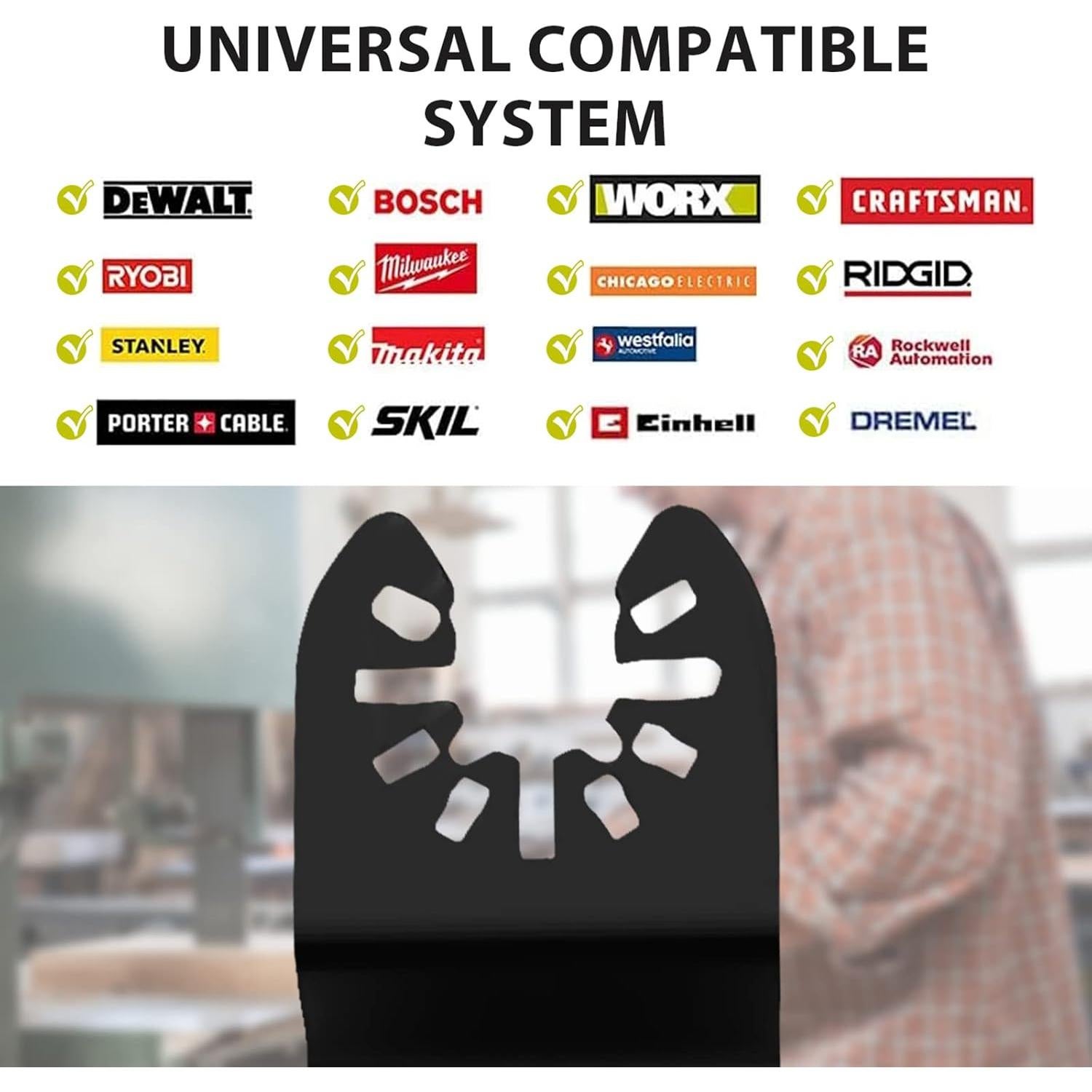 Hojas de Sierra Oscilante Ikaufen 30 Piezas para Madera y Metal