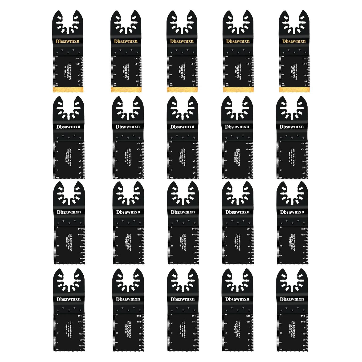 20 Cuchillas Oscilantes Dbsawmxn para Metal y Madera