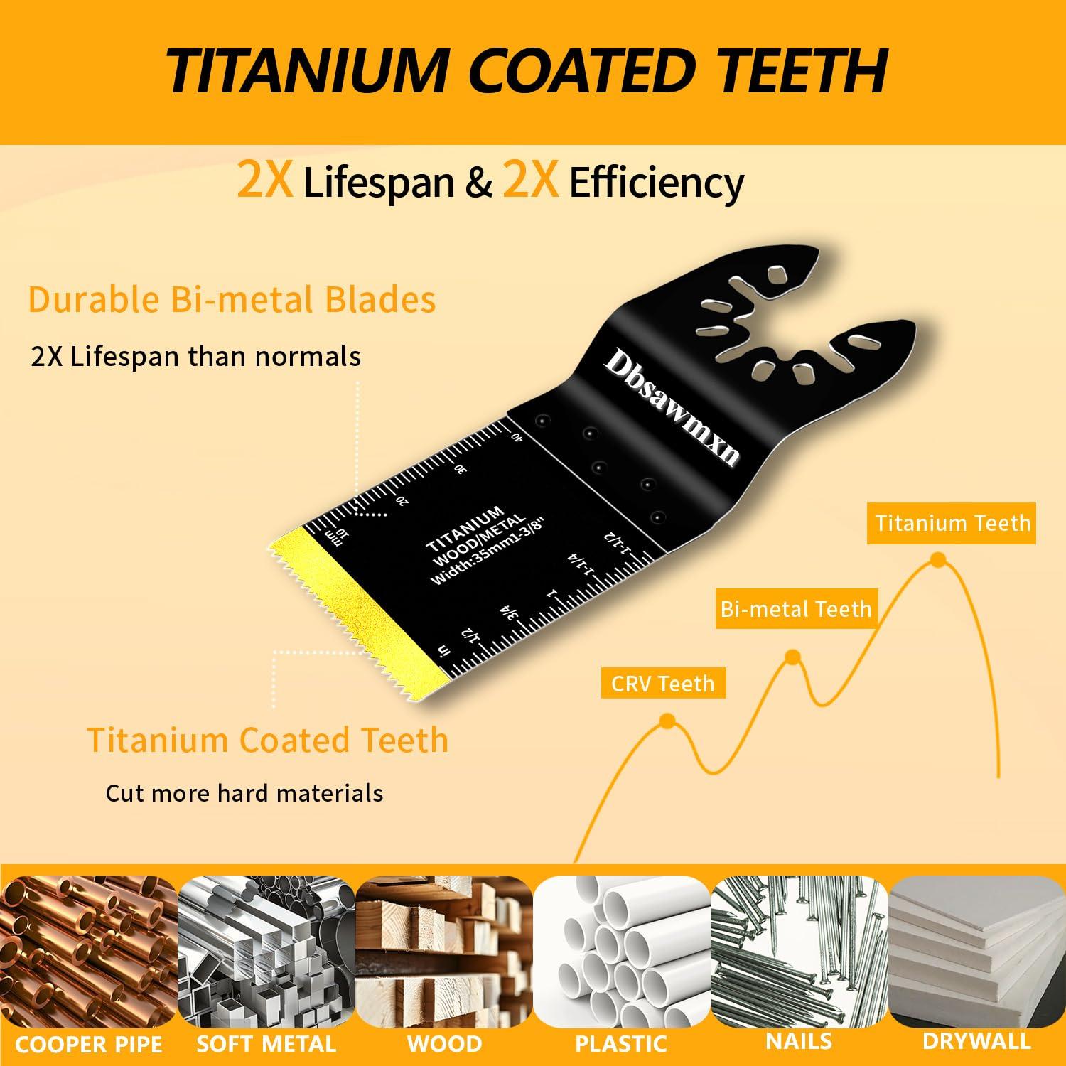 20 Cuchillas Oscilantes Dbsawmxn para Metal y Madera